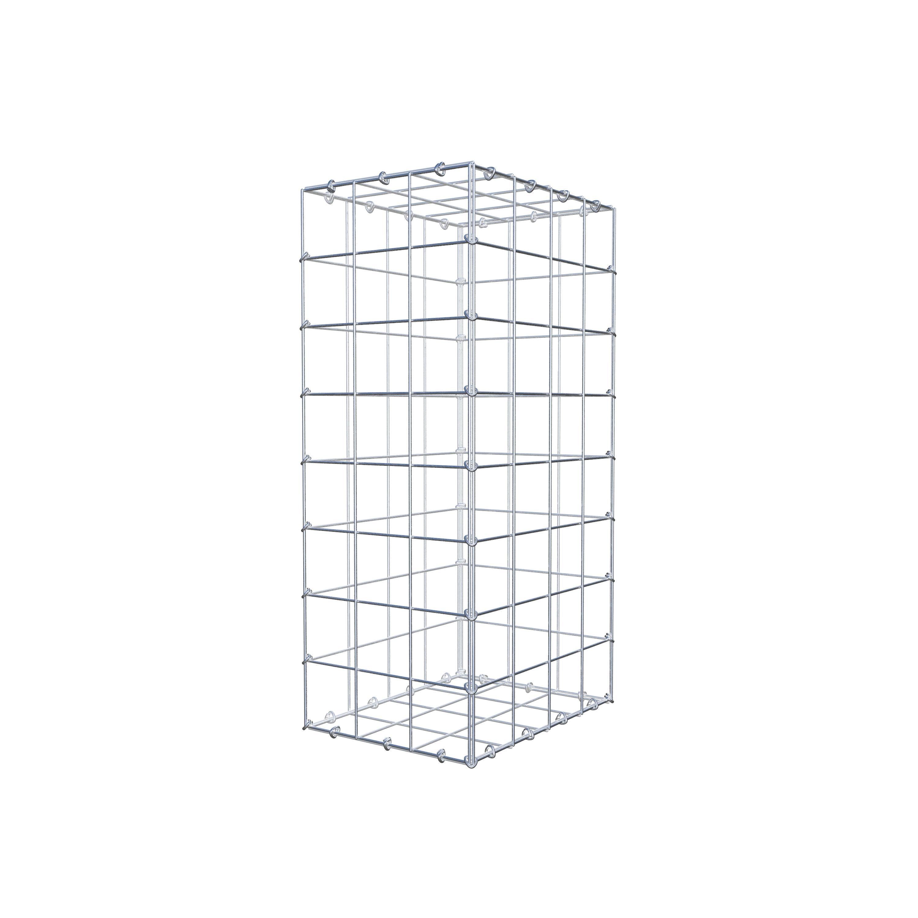 Gabion 80 cm x 40 cm x 30 cm (L x H x D), maskestørrelse 10 cm x 10 cm, C-ring