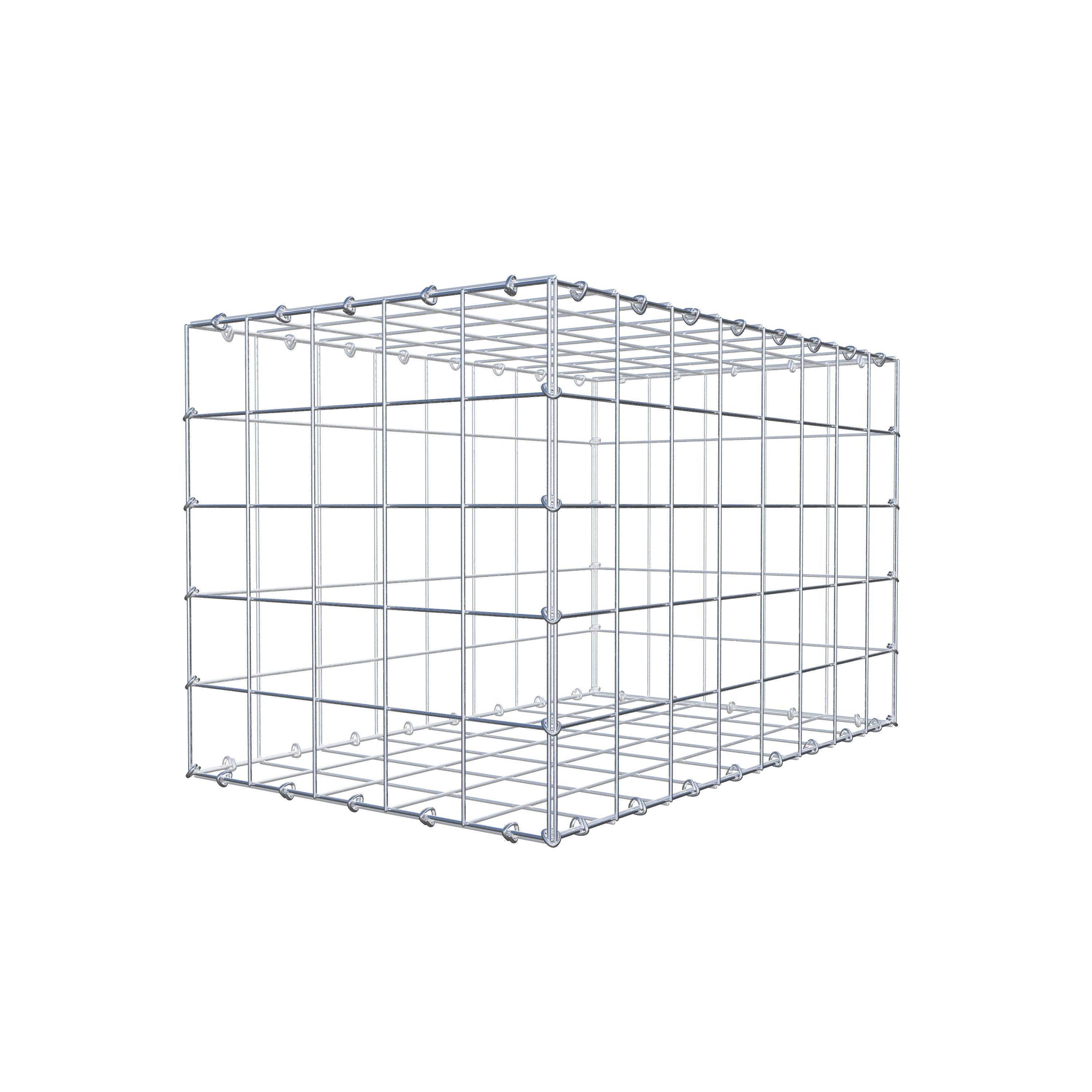 Gabion 80 cm x 50 cm x 50 cm (L x H x D), maskestørrelse 10 cm x 10 cm, C-ring