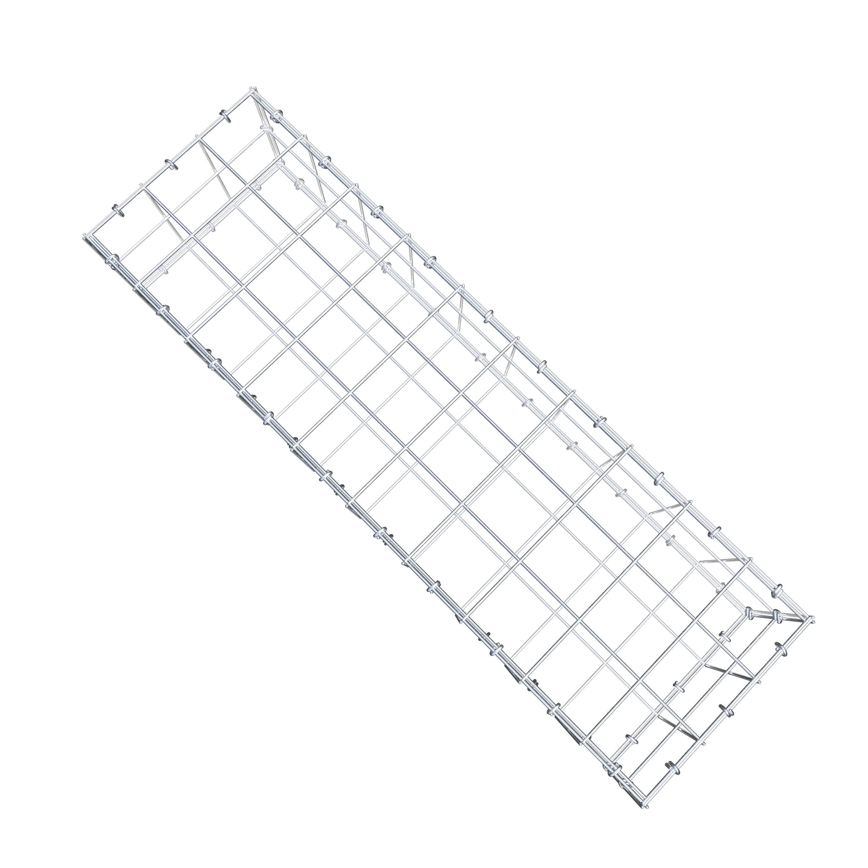 Gabion 100 cm x 20 cm x 30 cm (L x H x D), maskestørrelse 10 cm x 10 cm, C-ring