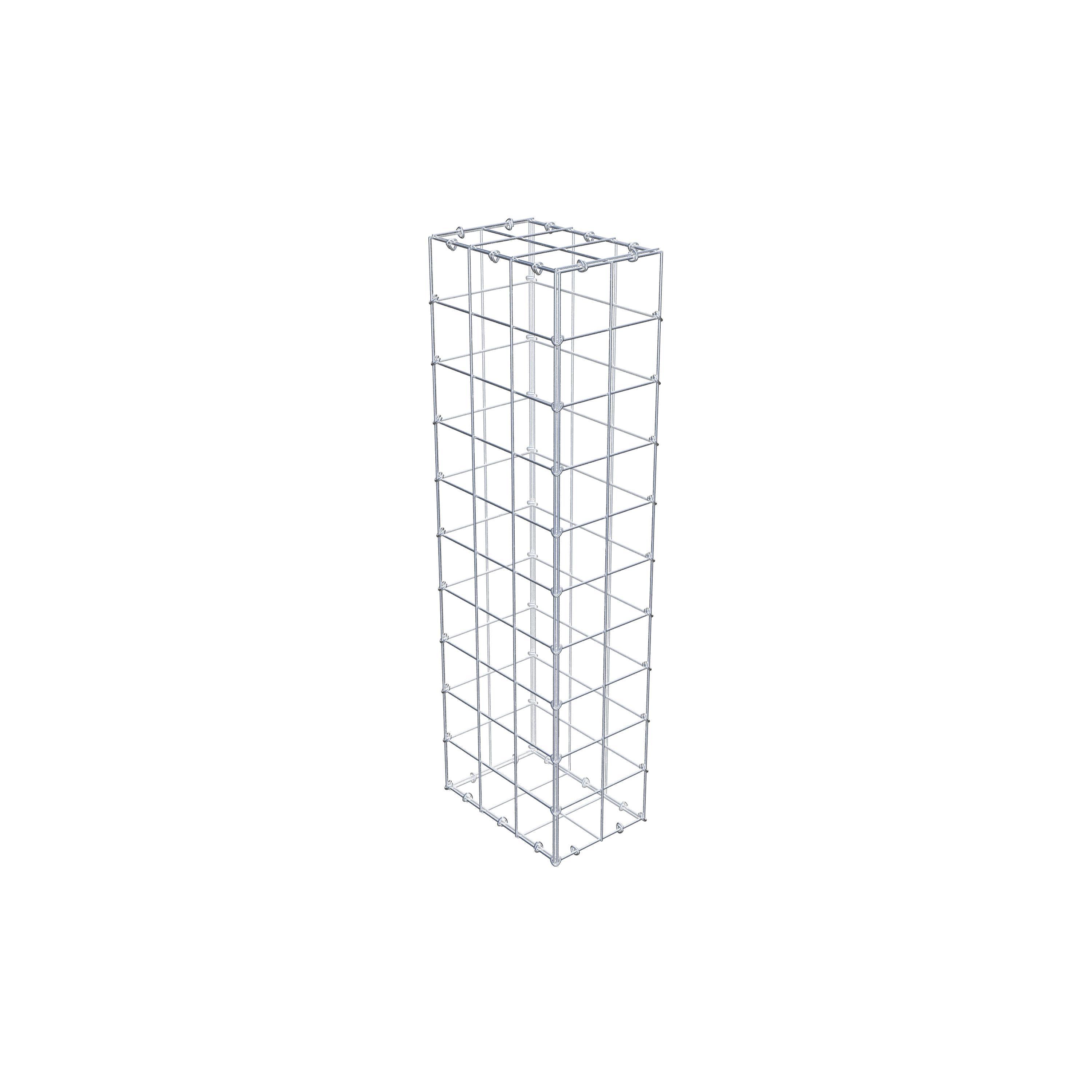 Gabion 100 cm x 30 cm x 20 cm (L x H x D), mesh size 10 cm x 10 cm, C-ring