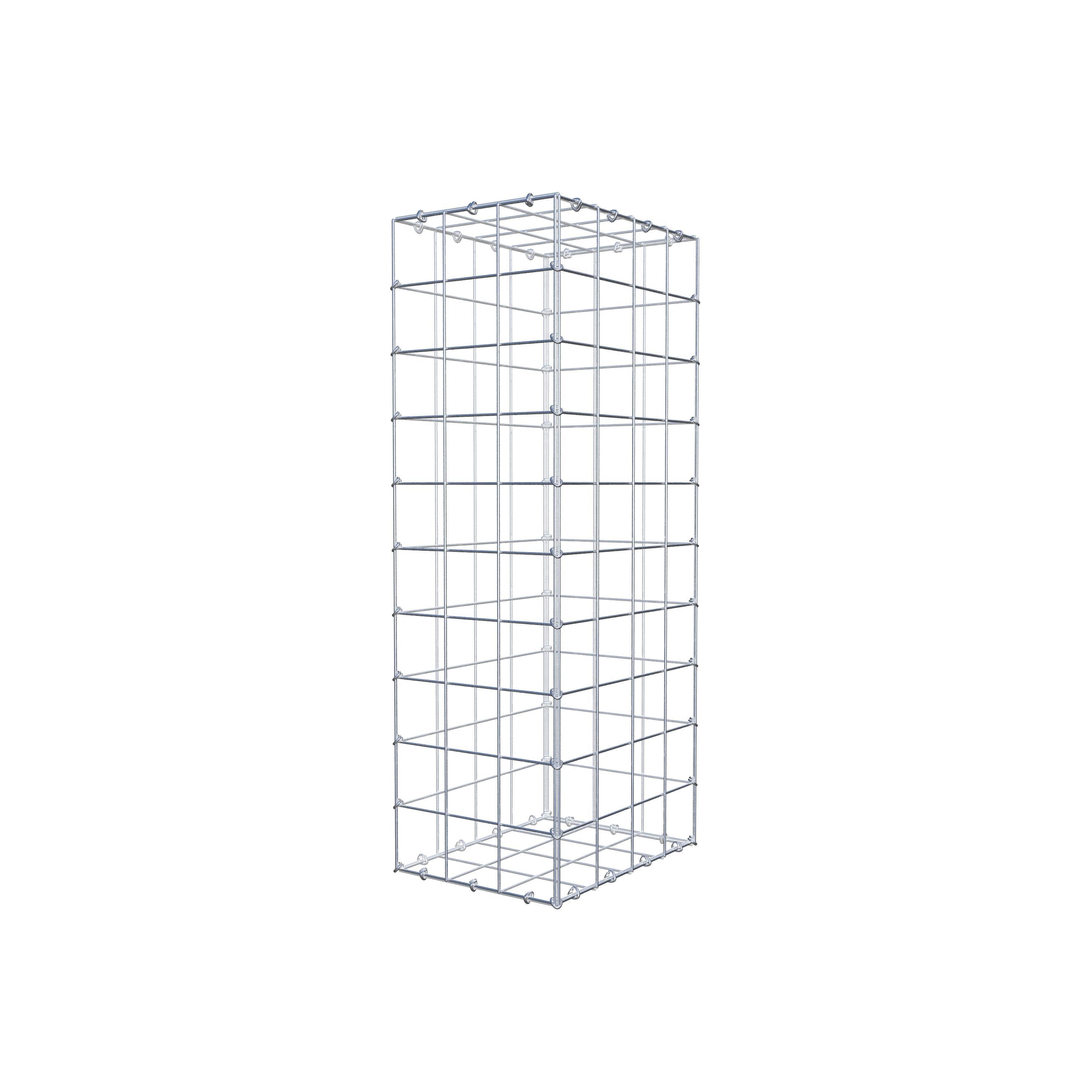 Gabion 100 cm x 40 cm x 30 cm (L x H x D), maskestørrelse 10 cm x 10 cm, C-ring