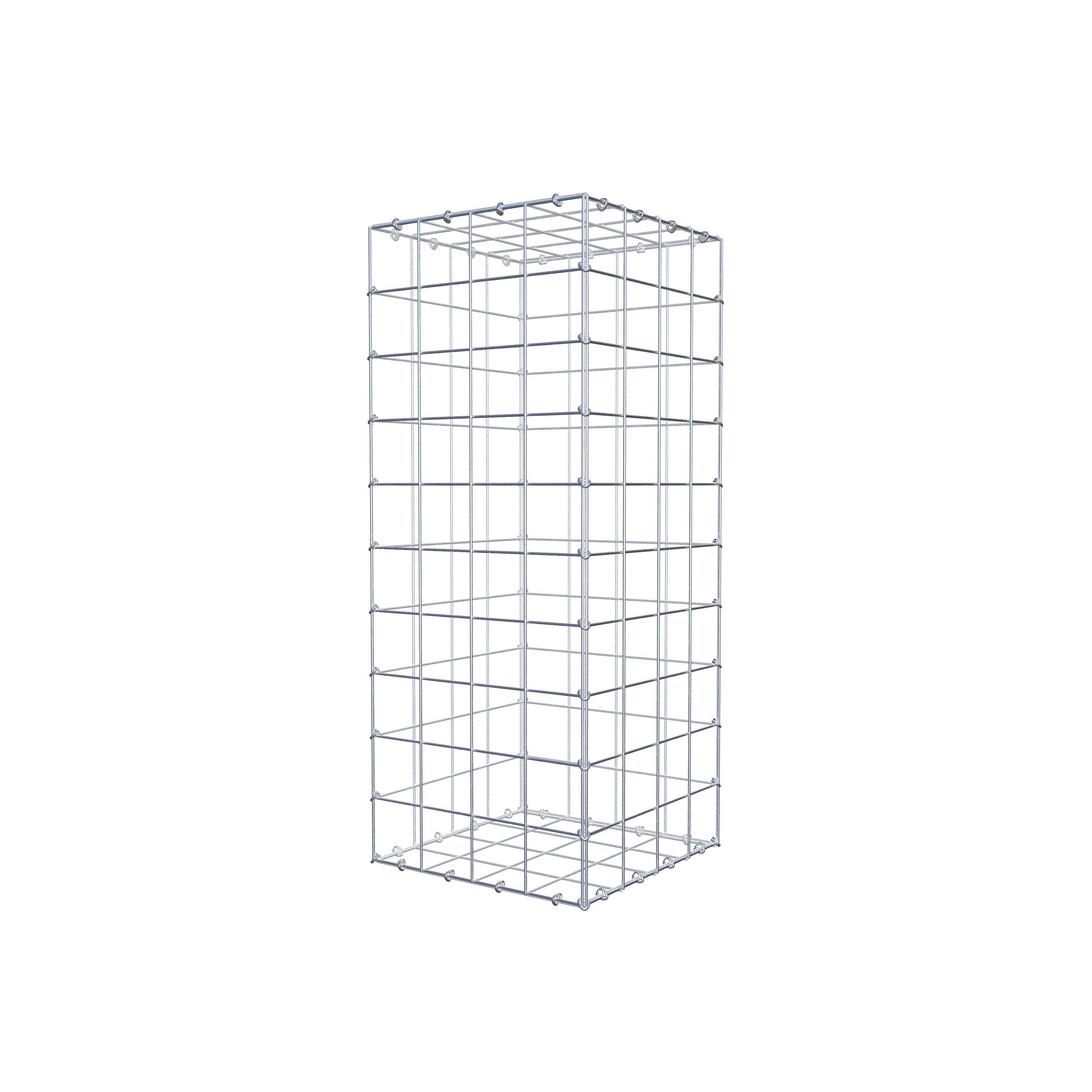 Gabion 100 cm x 40 cm x 40 cm (L x H x D), maskestørrelse 10 cm x 10 cm, C-ring