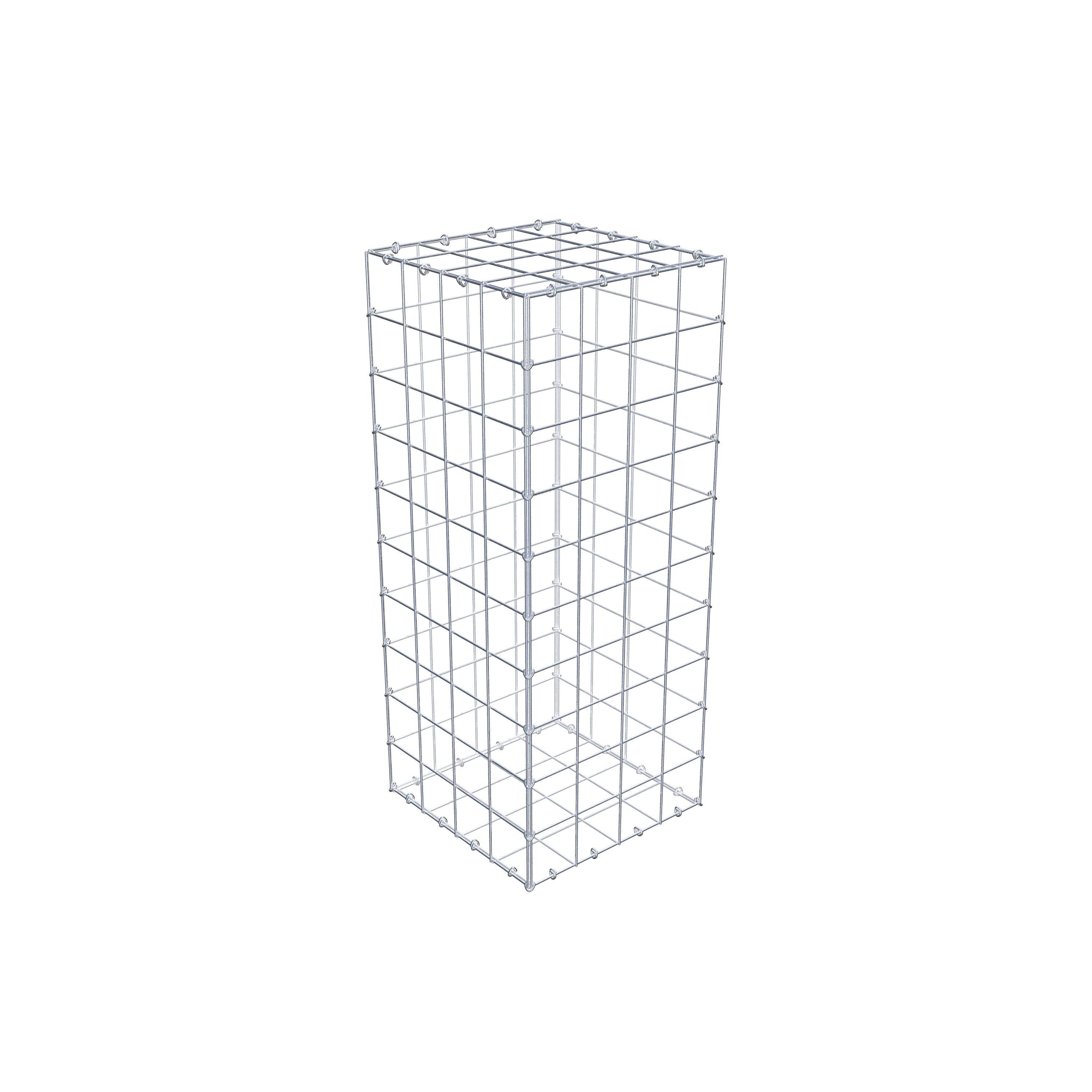 Gabion 100 cm x 40 cm x 40 cm (L x H x D), maskestørrelse 10 cm x 10 cm, C-ring