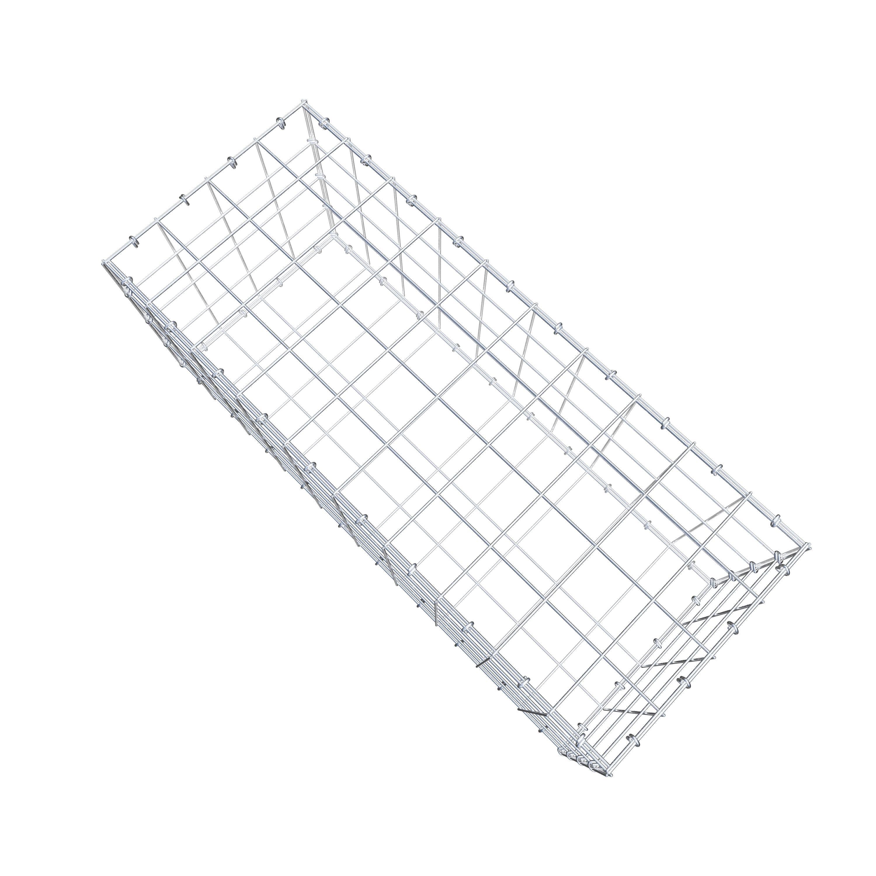 Gabion 100 cm x 40 cm x 40 cm (L x H x D), maskestørrelse 10 cm x 10 cm, C-ring