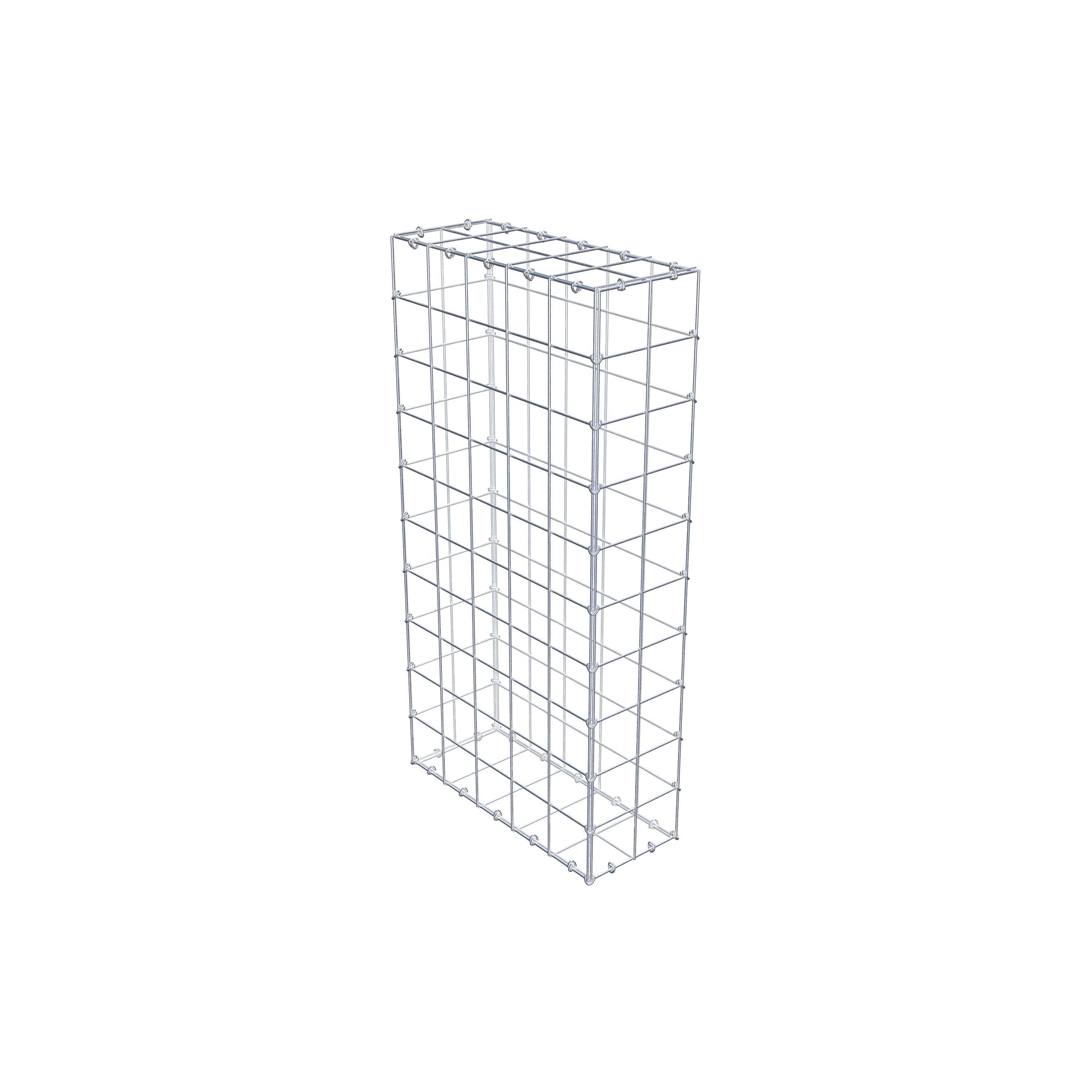 Gabion 100 cm x 50 cm x 20 cm (L x H x D), maskestørrelse 10 cm x 10 cm, C-ring