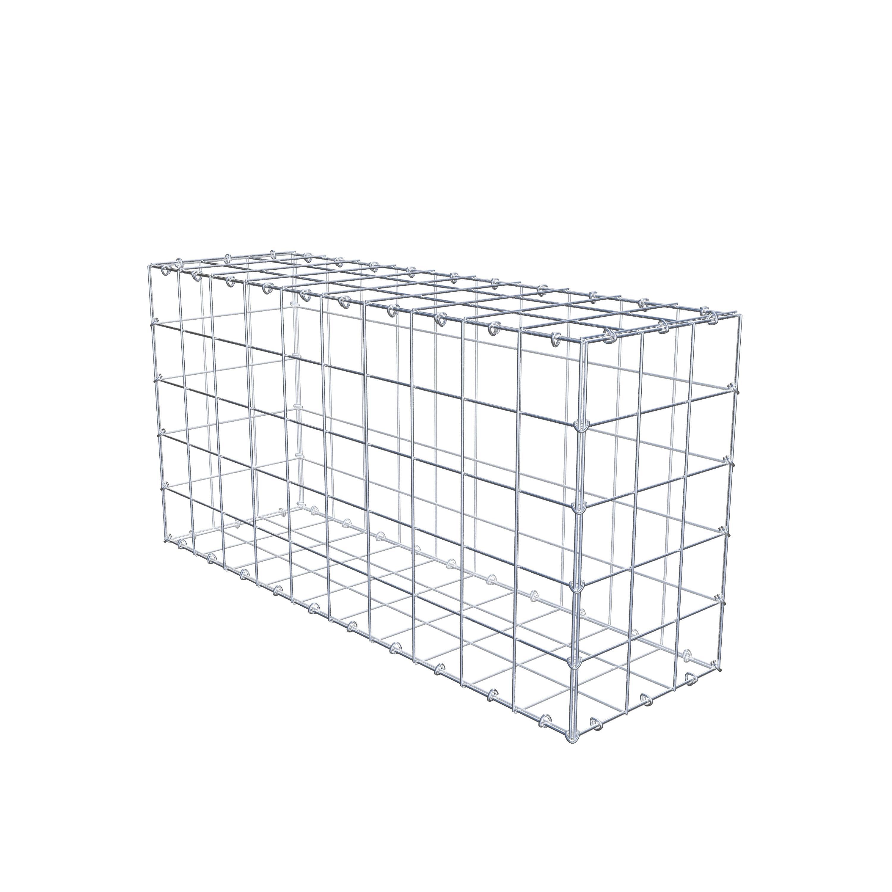 Gabion 100 cm x 50 cm x 30 cm (L x H x D), maskestørrelse 10 cm x 10 cm, C-ring