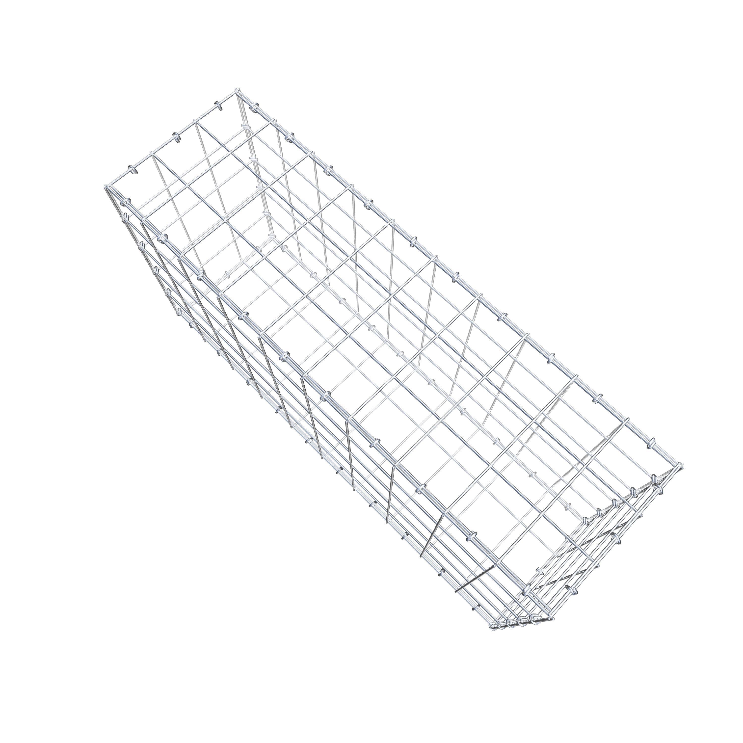 Gabion 100 cm x 50 cm x 30 cm (L x H x D), maskestørrelse 10 cm x 10 cm, C-ring