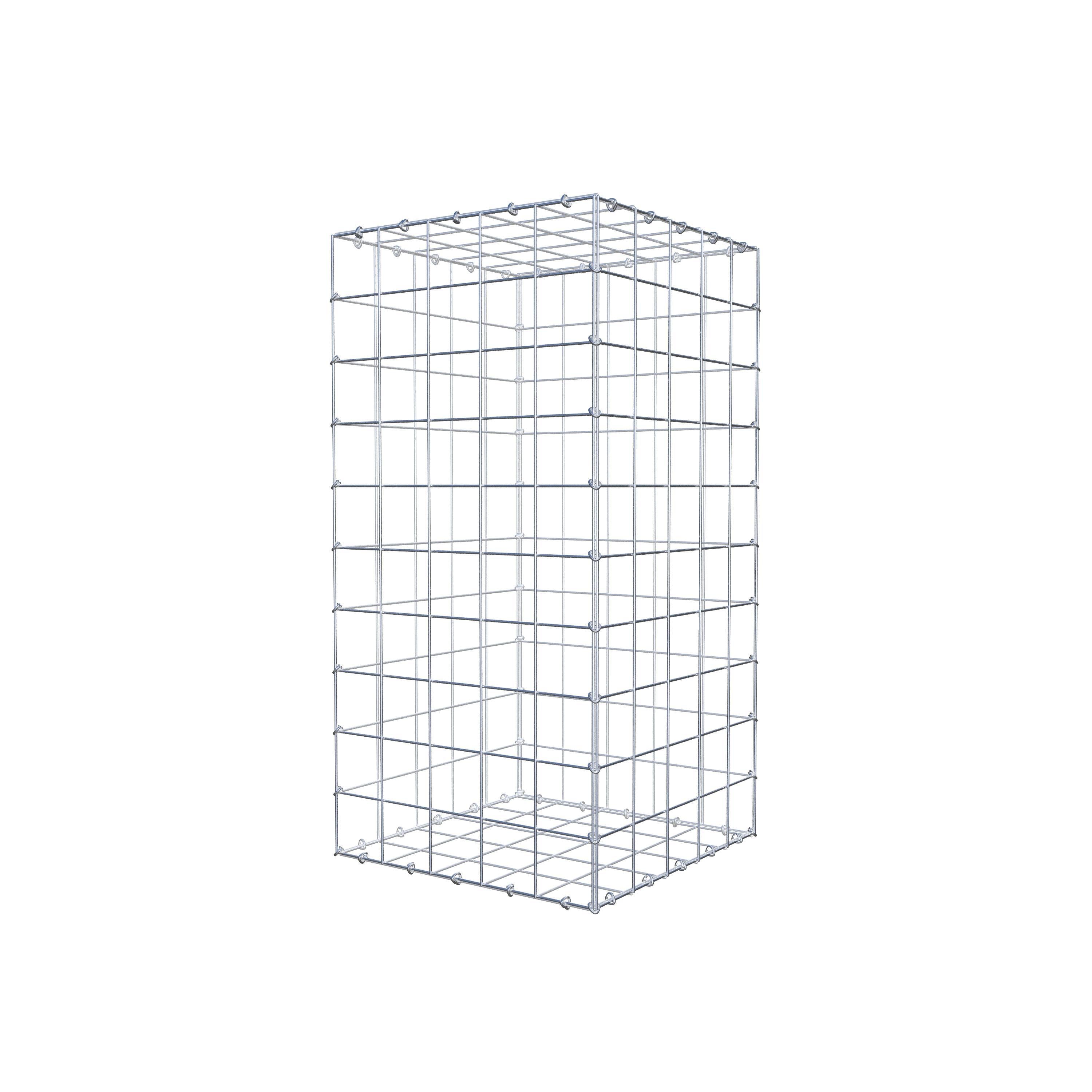 Gabion 100 cm x 50 cm x 50 cm (L x H x D), mesh size 10 cm x 10 cm, C-ring