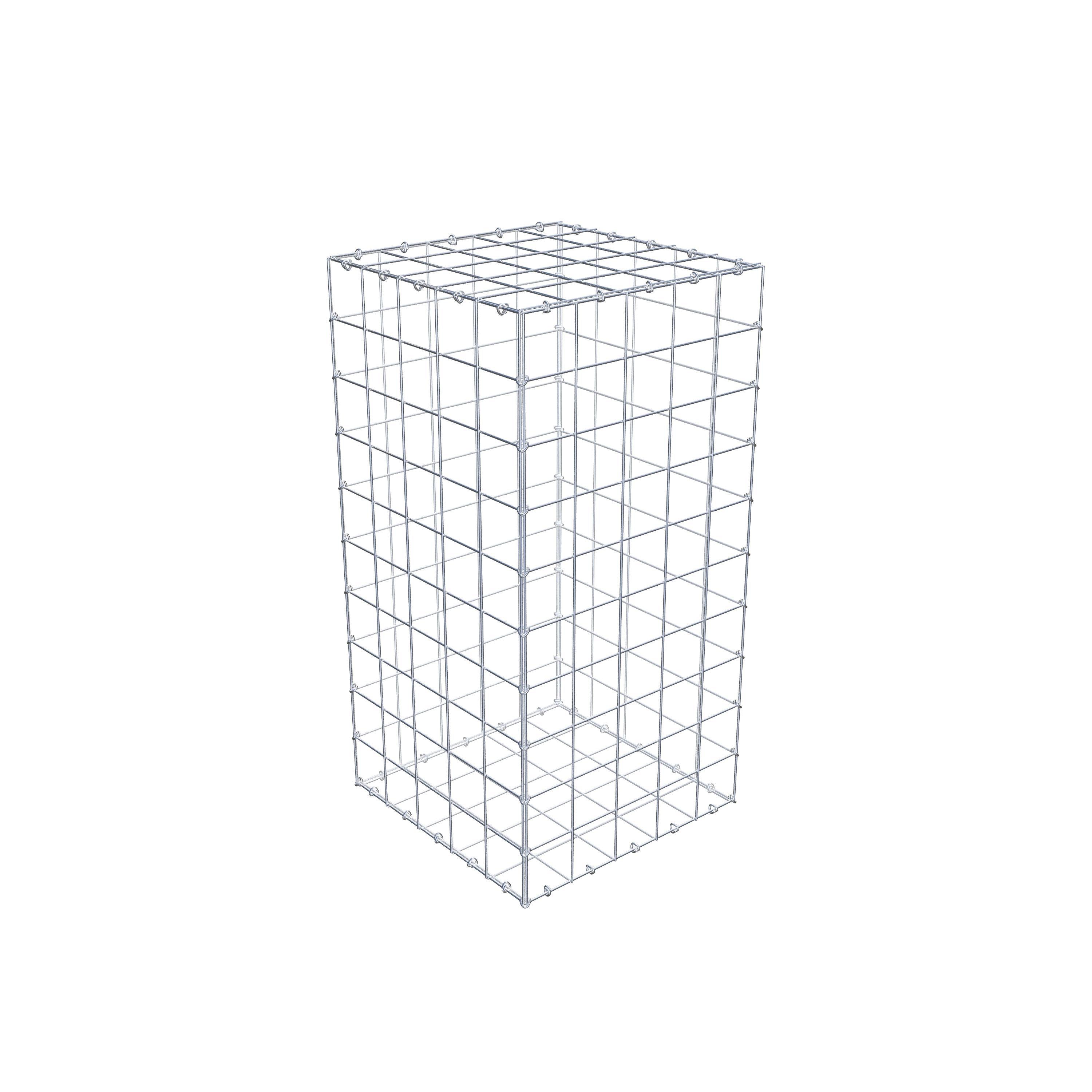 Gabion 100 cm x 50 cm x 50 cm (L x H x D), mesh size 10 cm x 10 cm, C-ring