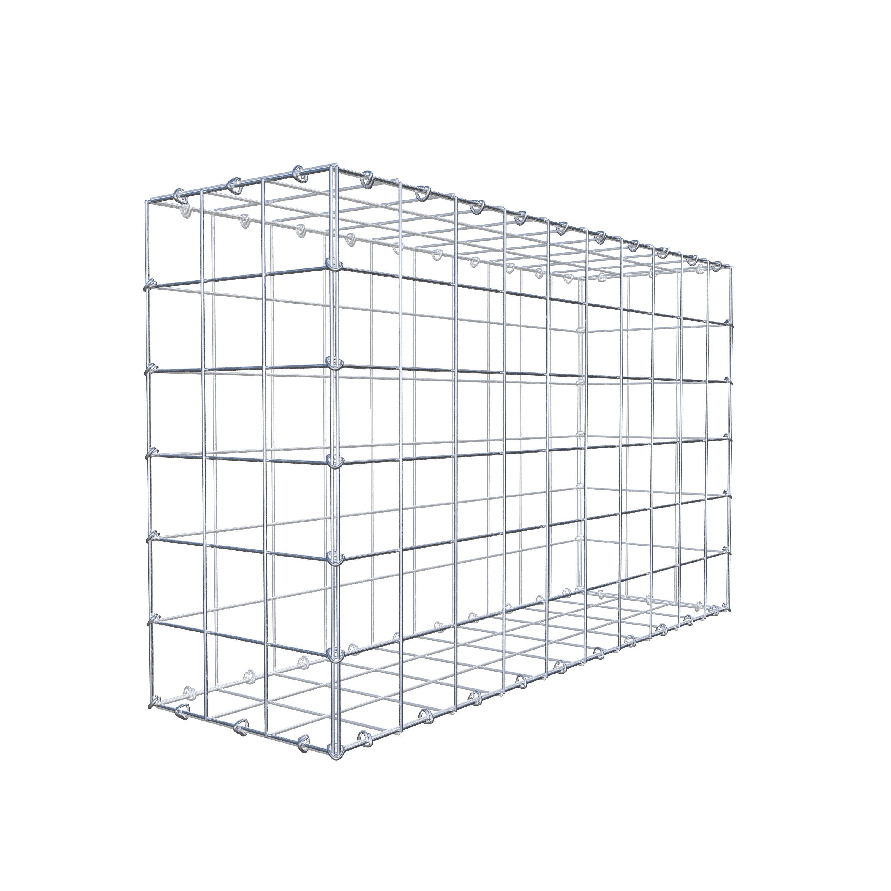 Gabion 100 cm x 60 cm x 30 cm (L x H x D), maskestørrelse 10 cm x 10 cm, C-ring