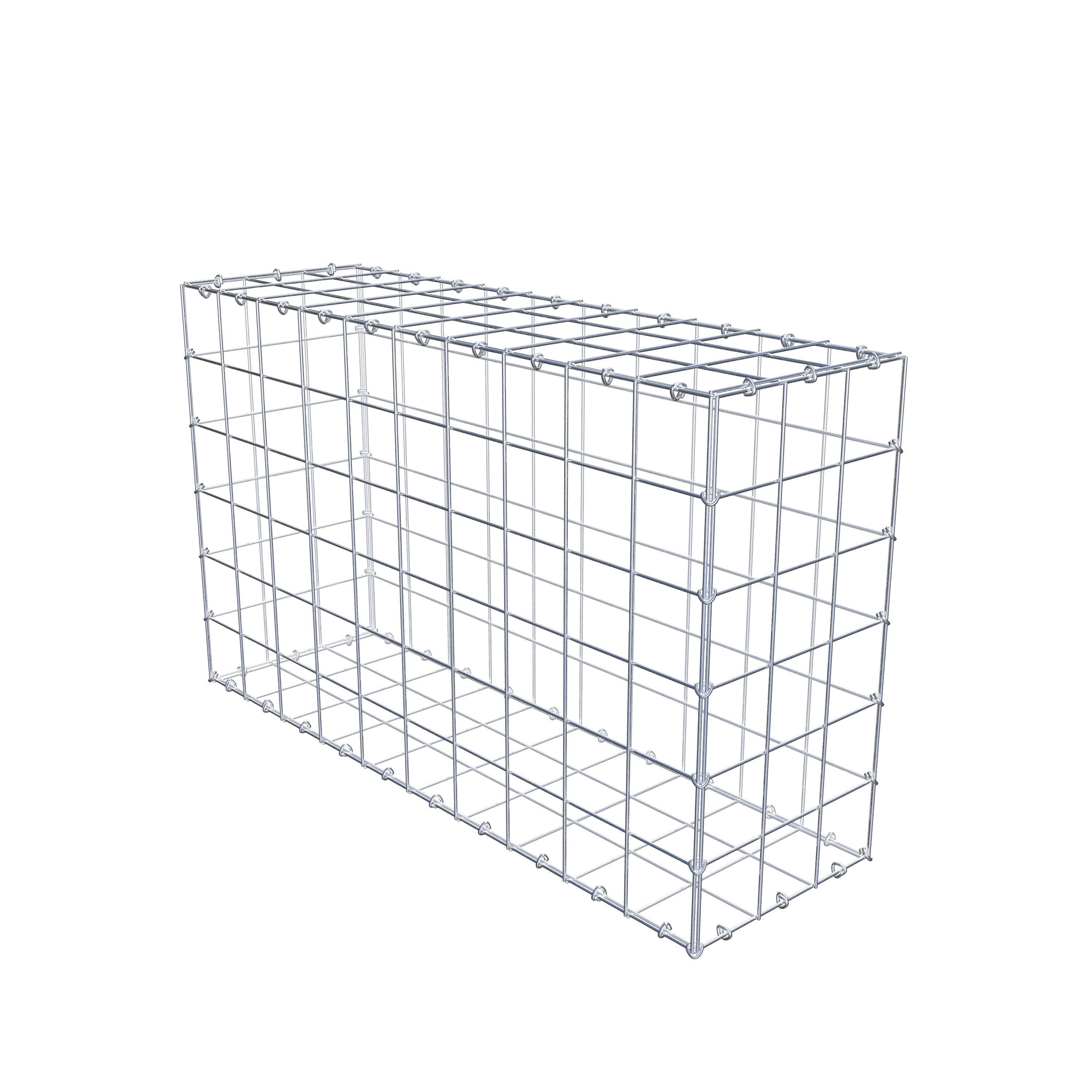 Gabion 100 cm x 60 cm x 30 cm (L x H x D), maskestørrelse 10 cm x 10 cm, C-ring