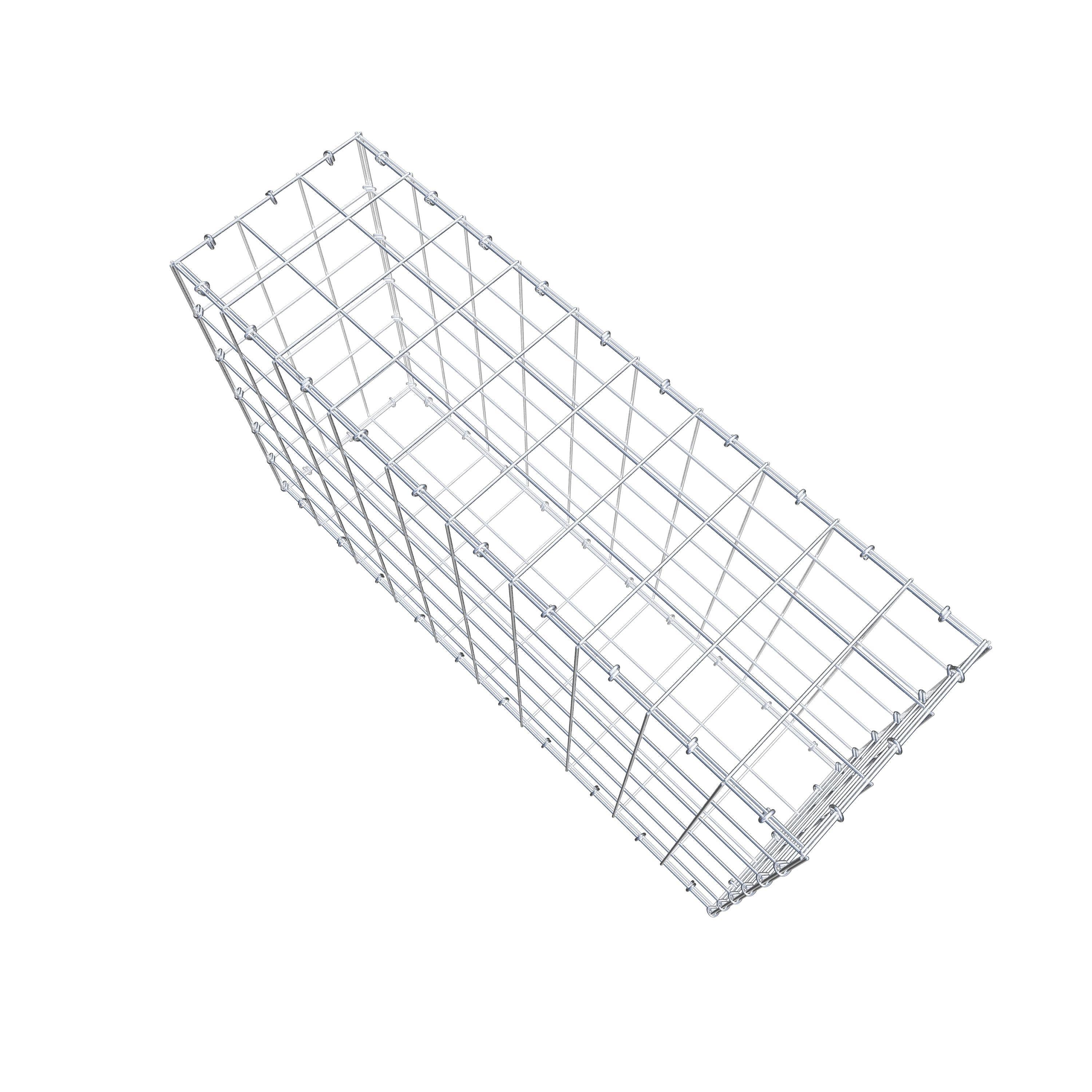 Gabion 100 cm x 60 cm x 30 cm (L x H x D), maskestørrelse 10 cm x 10 cm, C-ring