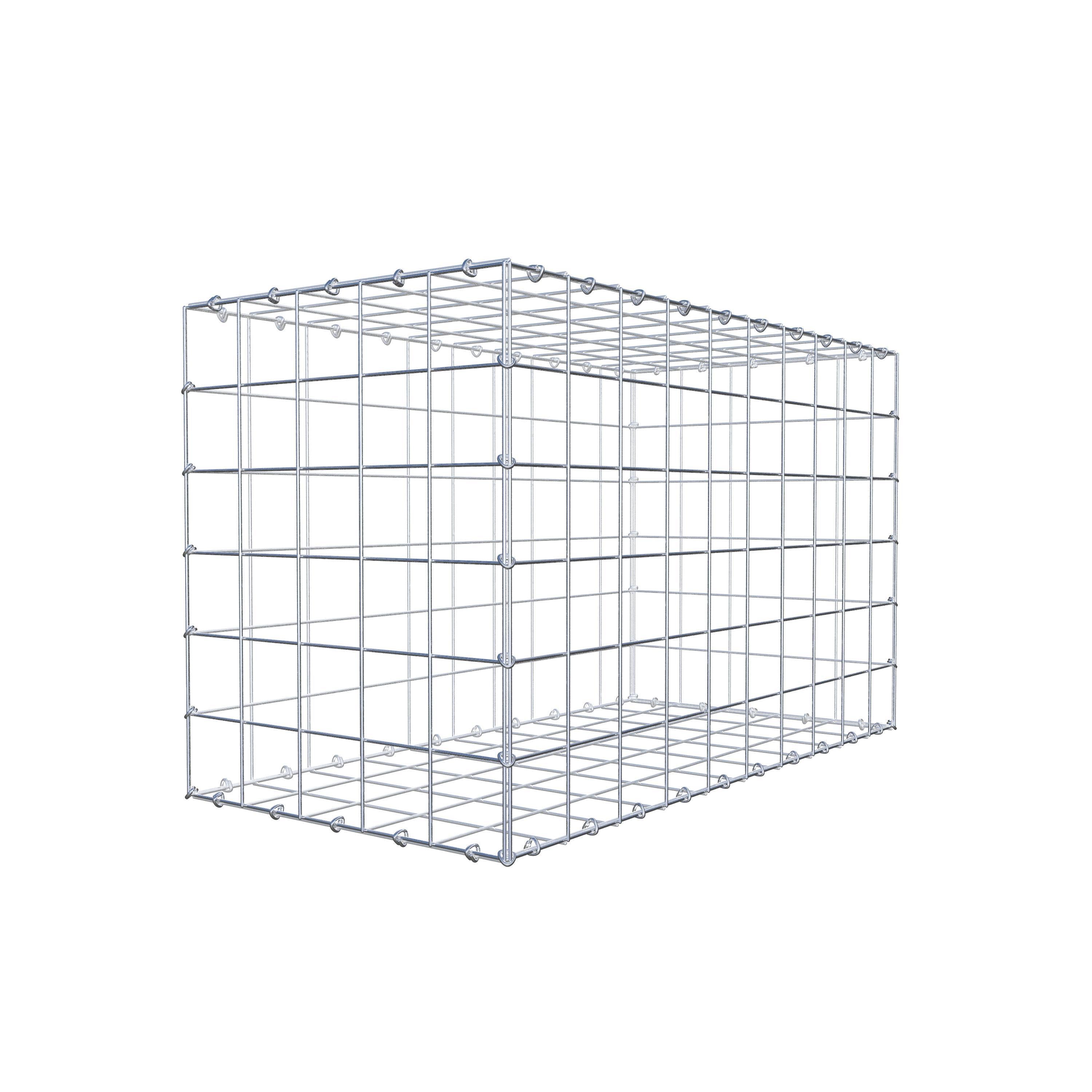 Gabion 100 cm x 60 cm x 50 cm (L x H x D), maskestørrelse 10 cm x 10 cm, C-ring