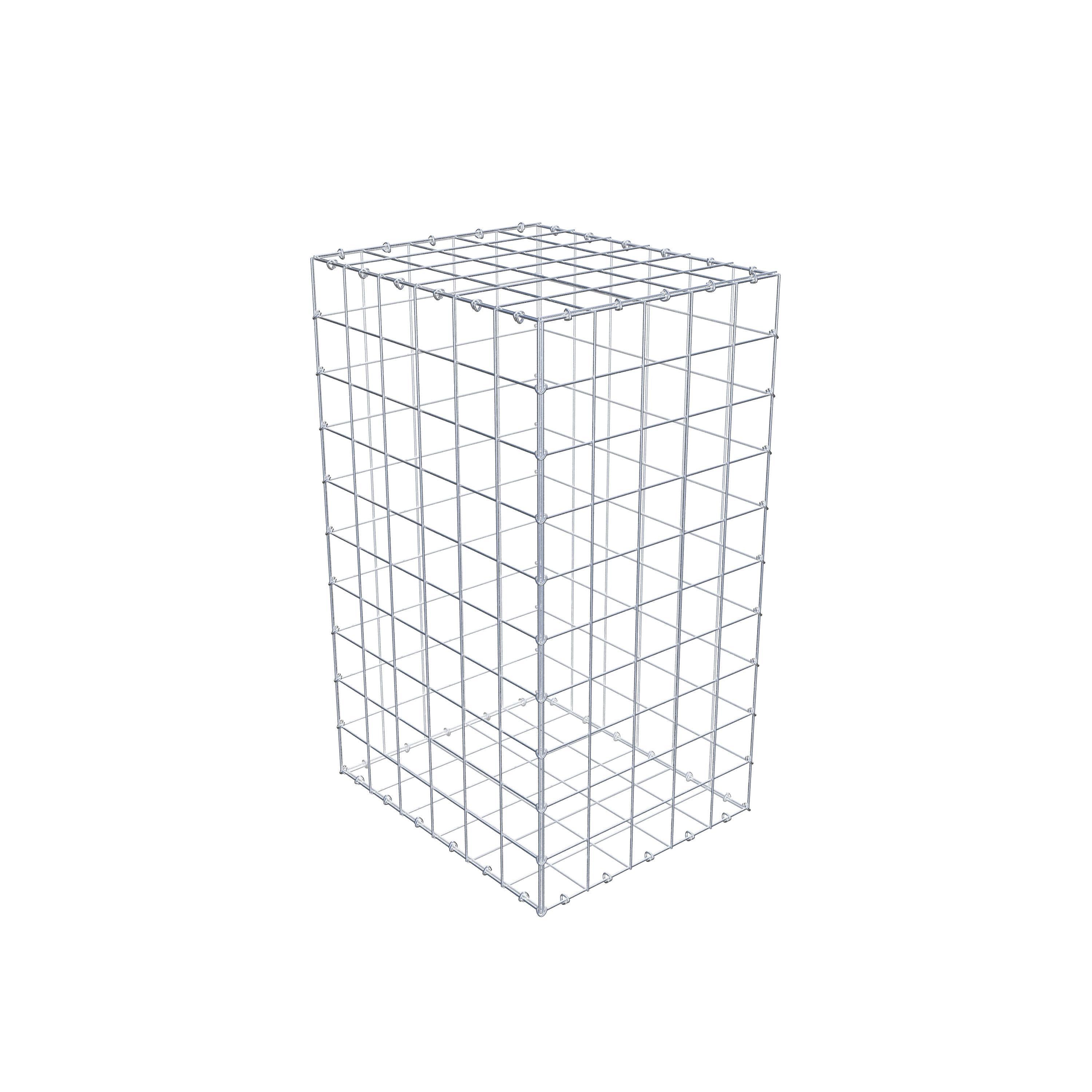 Gabion 100 cm x 60 cm x 50 cm (L x H x D), maskestørrelse 10 cm x 10 cm, C-ring