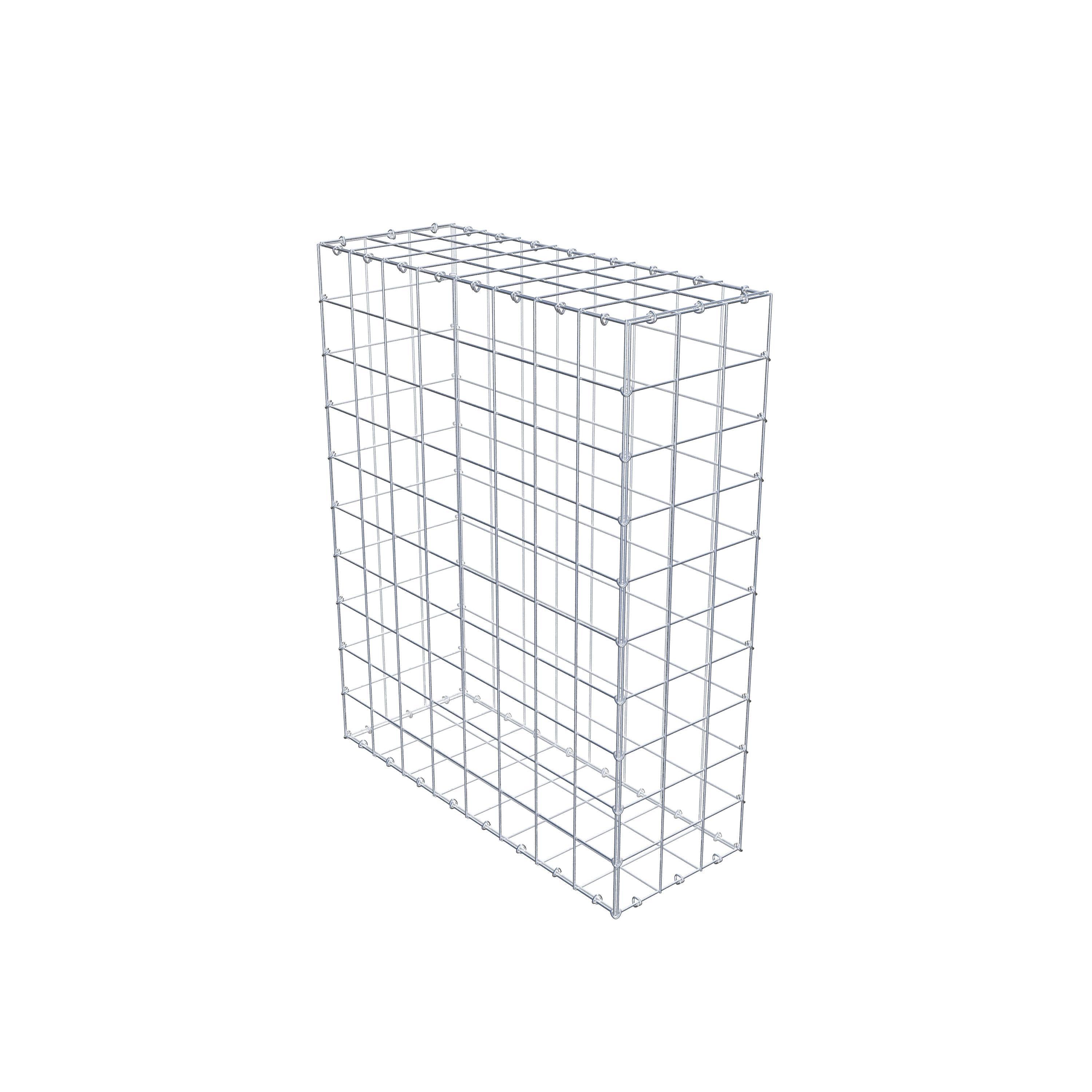 Gabion 100 cm x 80 cm x 30 cm (L x H x D), mesh size 10 cm x 10 cm, C-ring