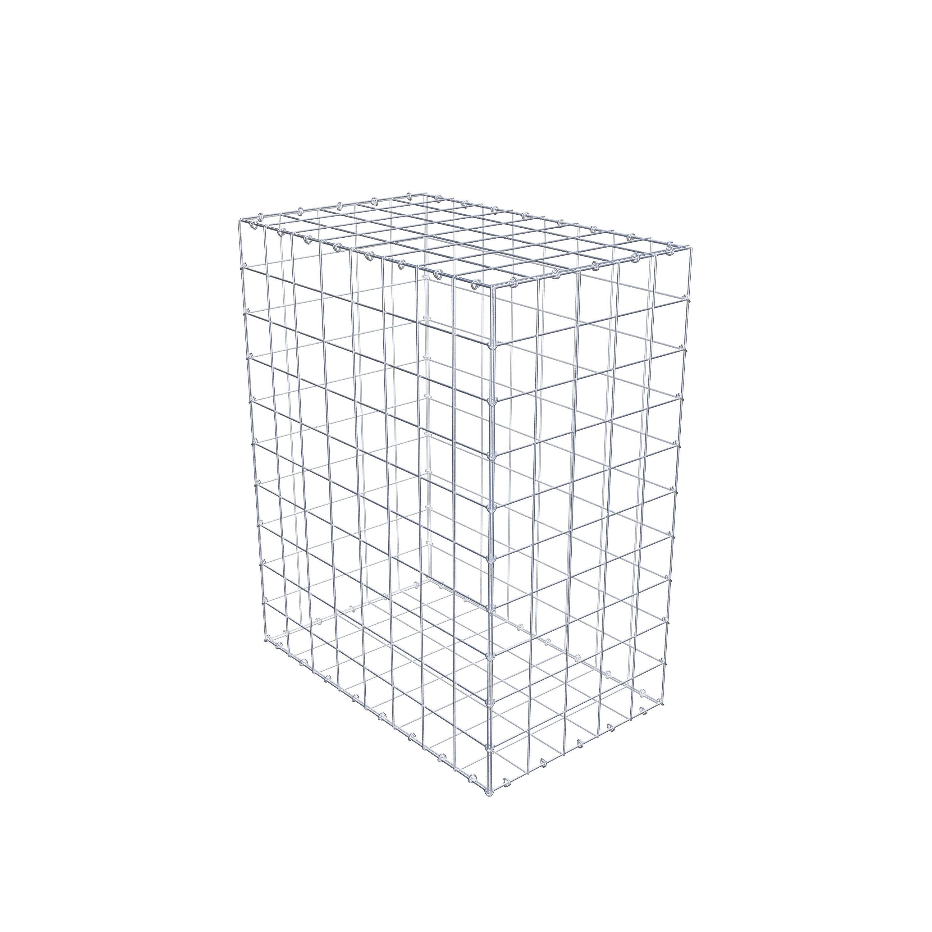 Gabion 100 cm x 80 cm x 50 cm (L x H x D), mesh size 10 cm x 10 cm, C-ring