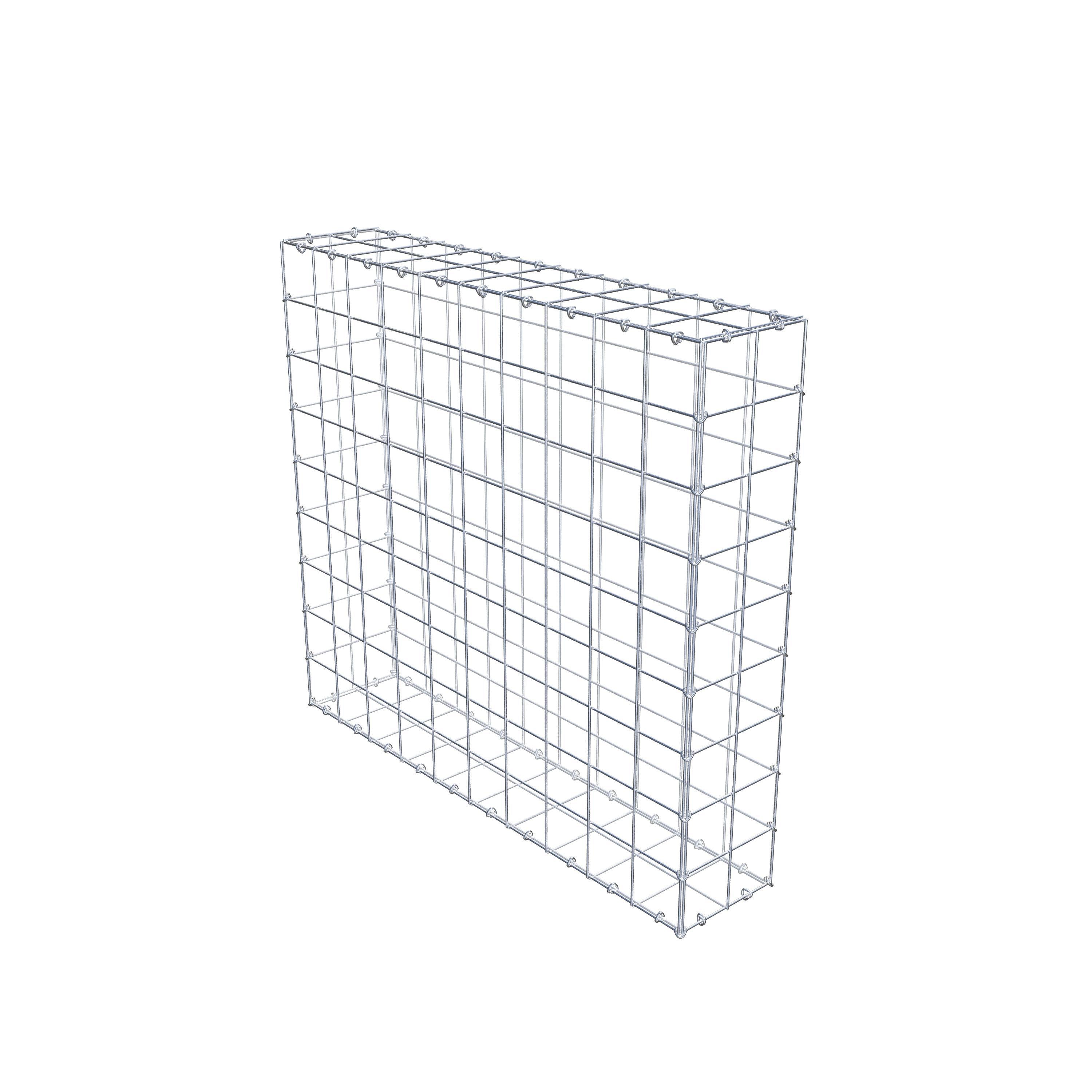 Gabion 100 cm x 90 cm x 20 cm (L x H x D), maskestørrelse 10 cm x 10 cm, C-ring