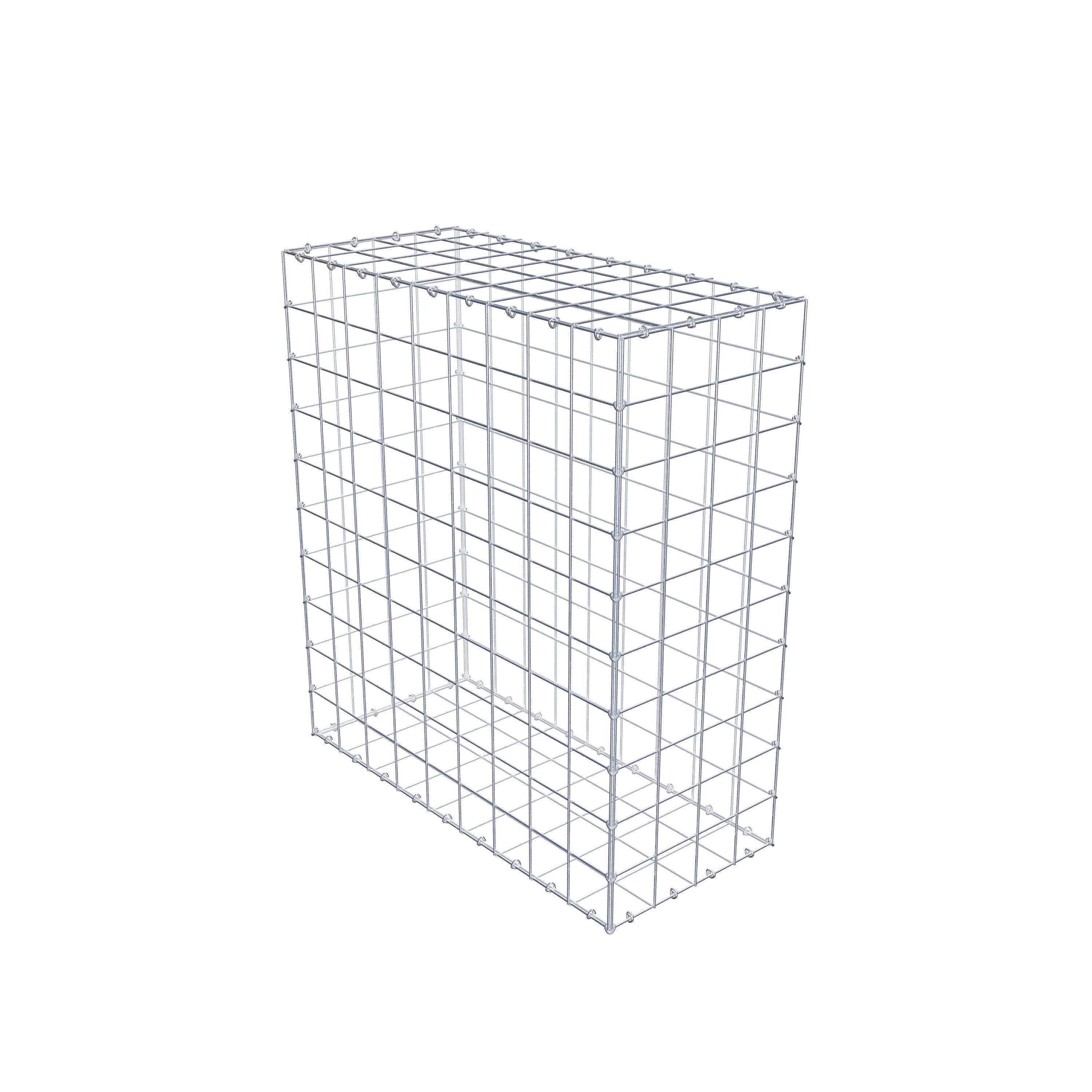 Gabion 100 cm x 90 cm x 40 cm (L x H x D), maskestørrelse 10 cm x 10 cm, C-ring