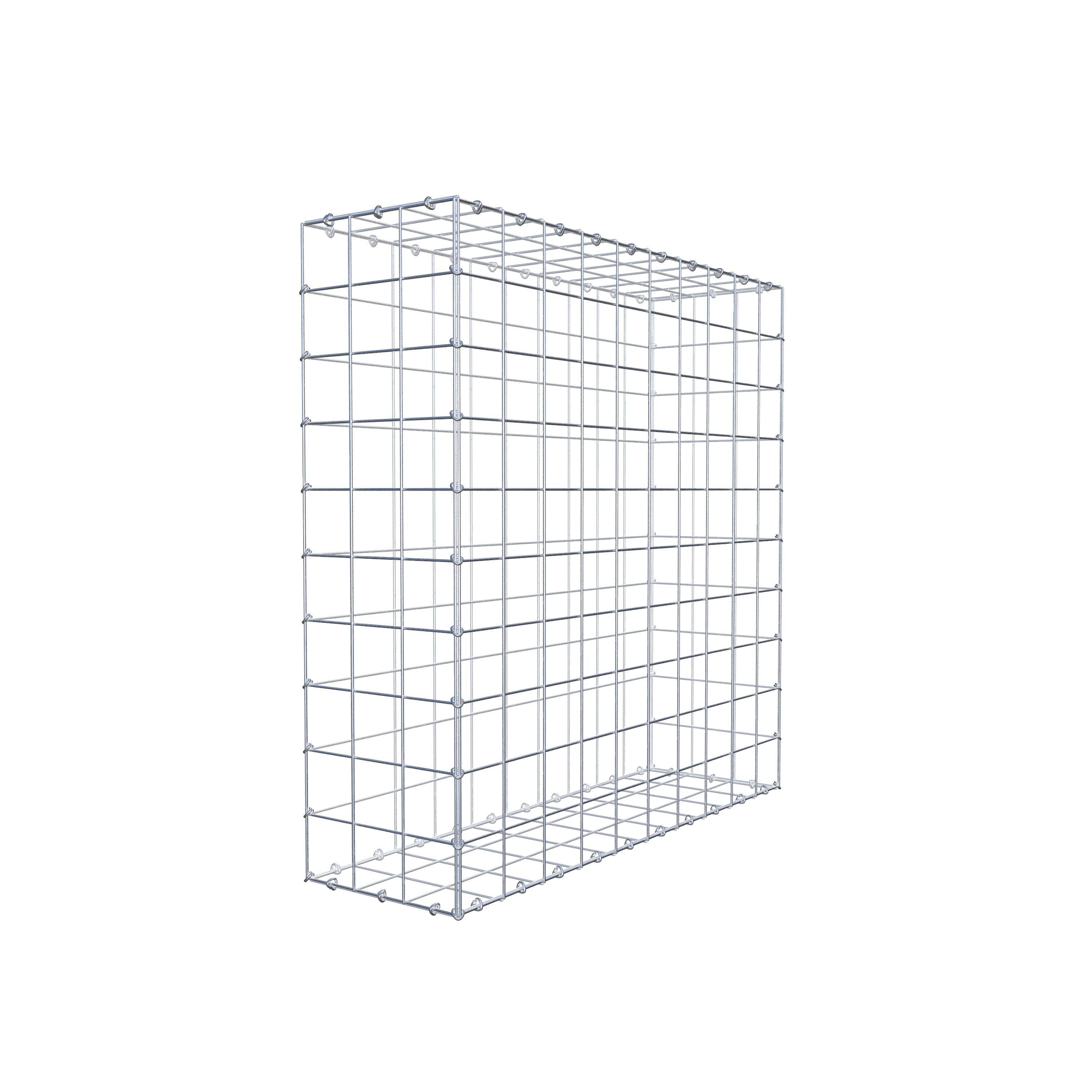 Gabion 100 cm x 100 cm x 30 cm (L x H x D), maskestørrelse 10 cm x 10 cm, C-ring