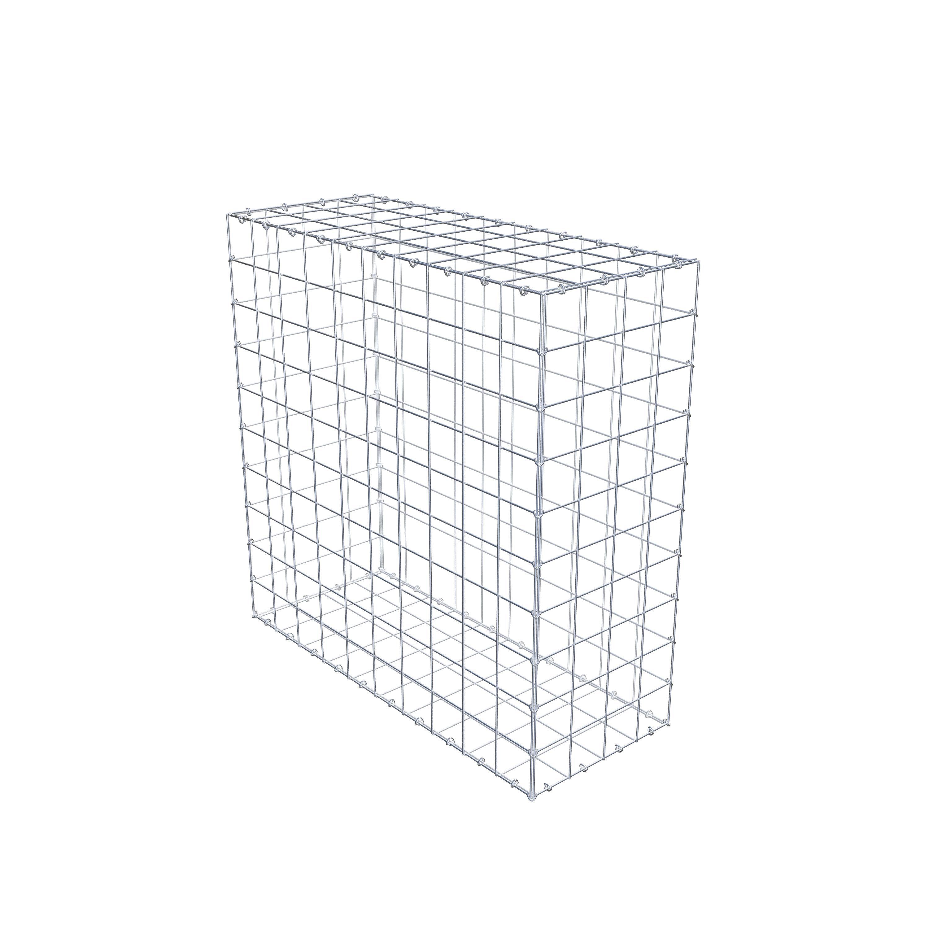 Gabion 100 cm x 100 cm x 40 cm (L x H x D), maskestørrelse 10 cm x 10 cm, C-ring