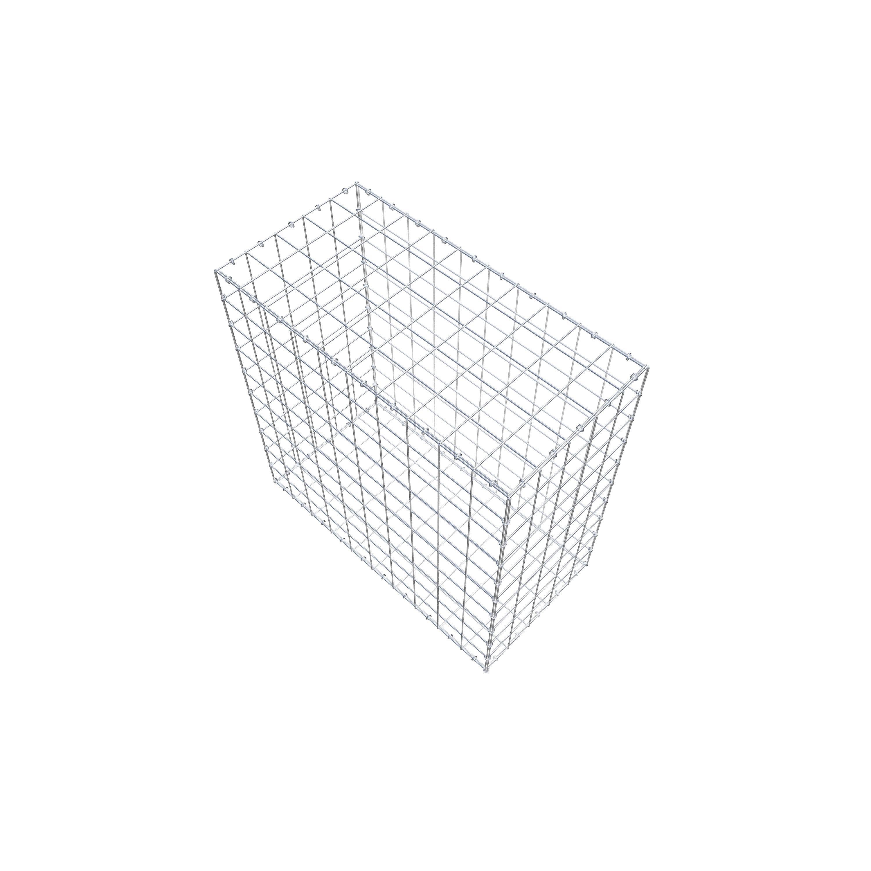 Gabion 100 cm x 100 cm x 50 cm (L x H x D), mesh size 10 cm x 10 cm, C-ring