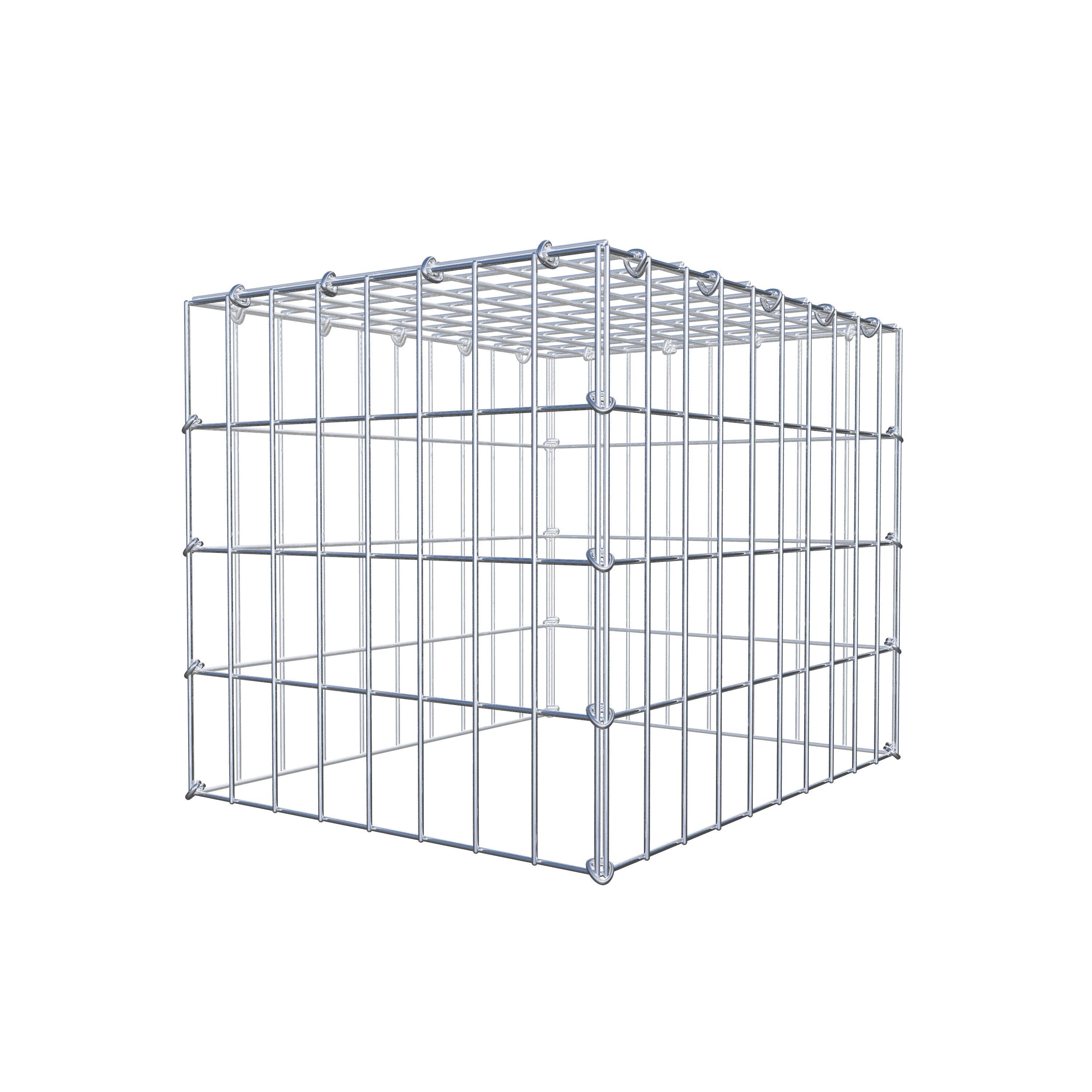 Mounted gabion type 3 50 cm x 40 cm x 40 cm (L x H x D), mesh size 5 cm x 10 cm, C-ring