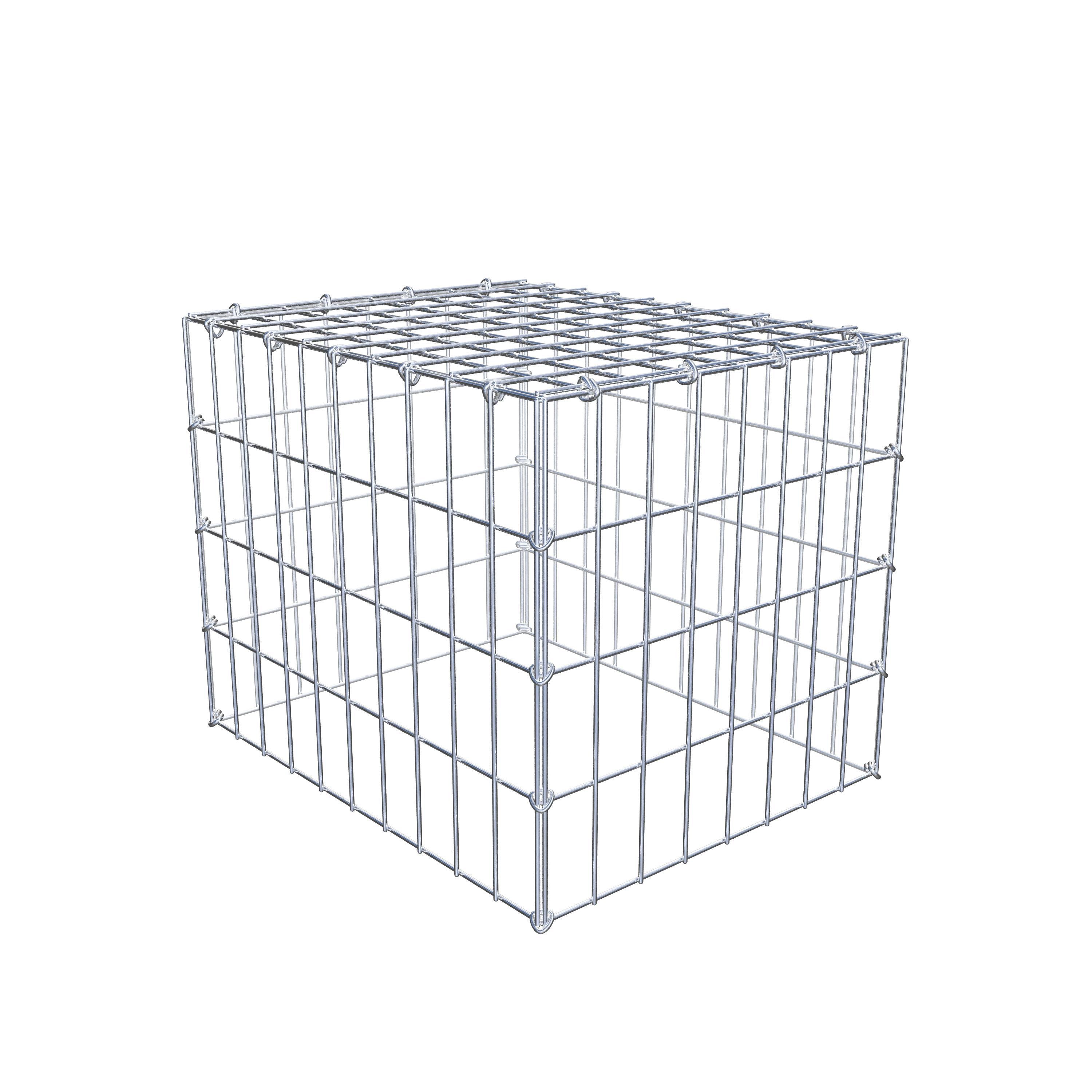 Mounted gabion type 3 50 cm x 40 cm x 40 cm (L x H x D), mesh size 5 cm x 10 cm, C-ring