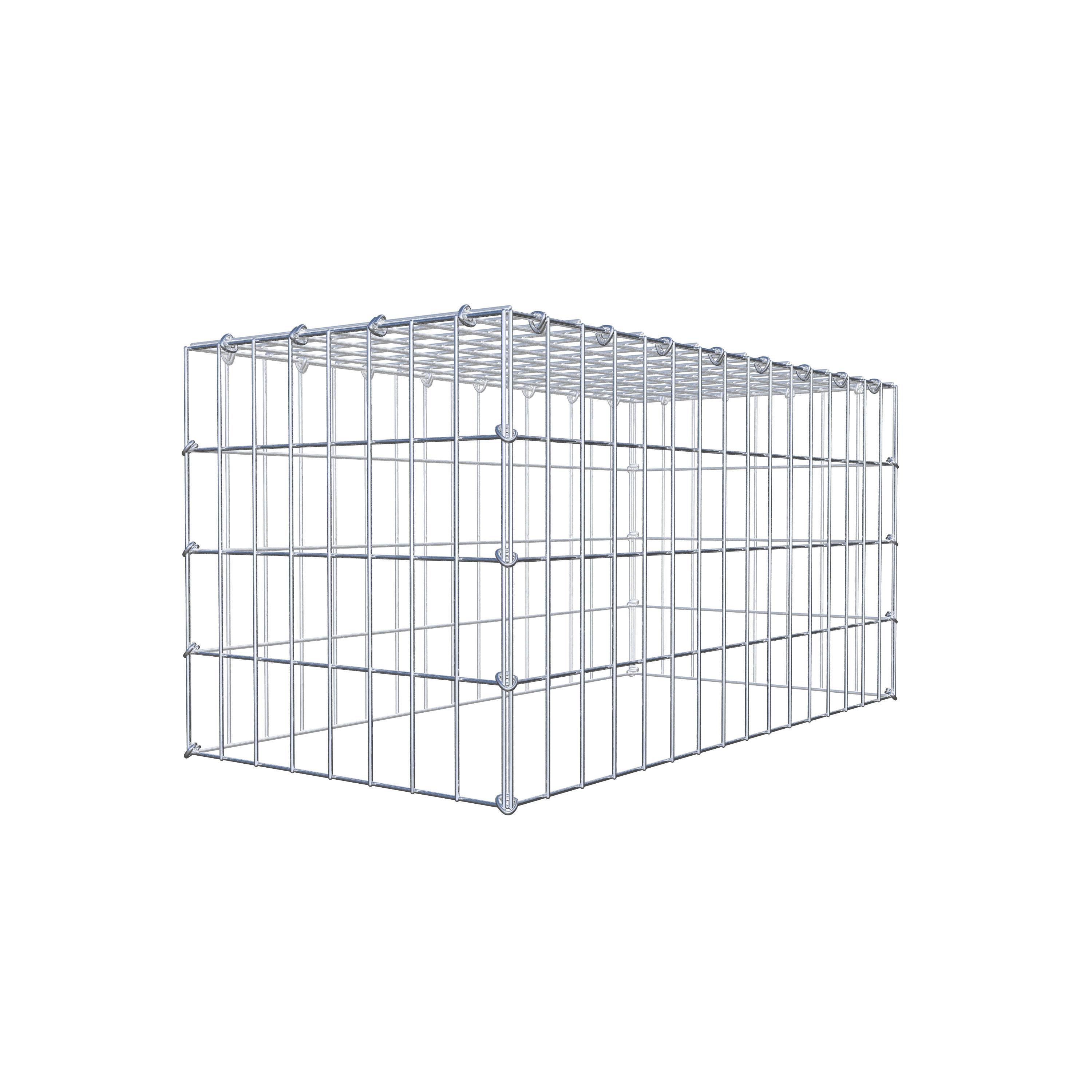 Monteret gabion type 3 80 cm x 40 cm x 40 cm (L x H x D), maskestørrelse 5 cm x 10 cm, C-ring