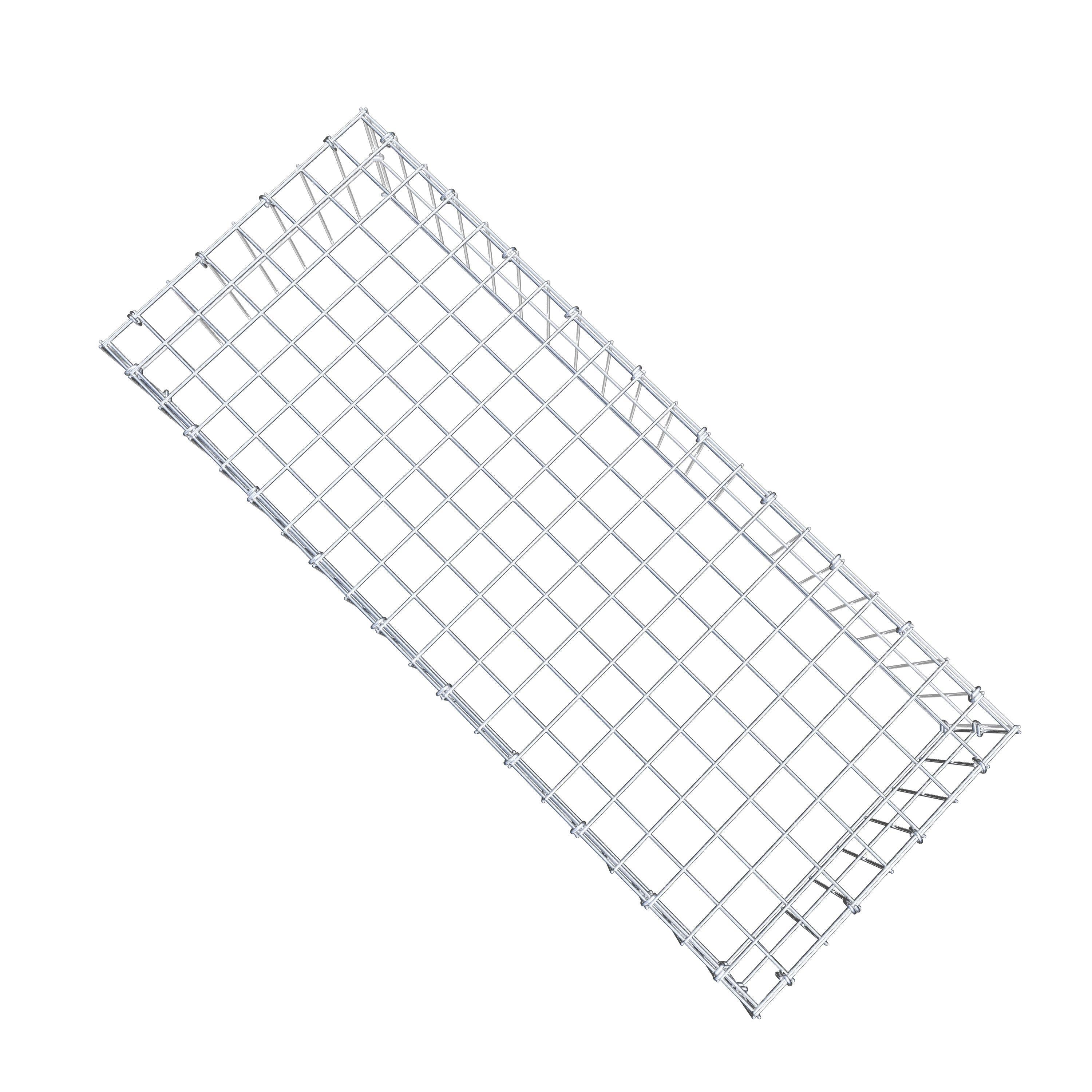 Anbaugabione Typ 3 100 cm x 20 cm x 40 cm (L x H x T), Maschenweite 5 cm x 10 cm, C-Ring