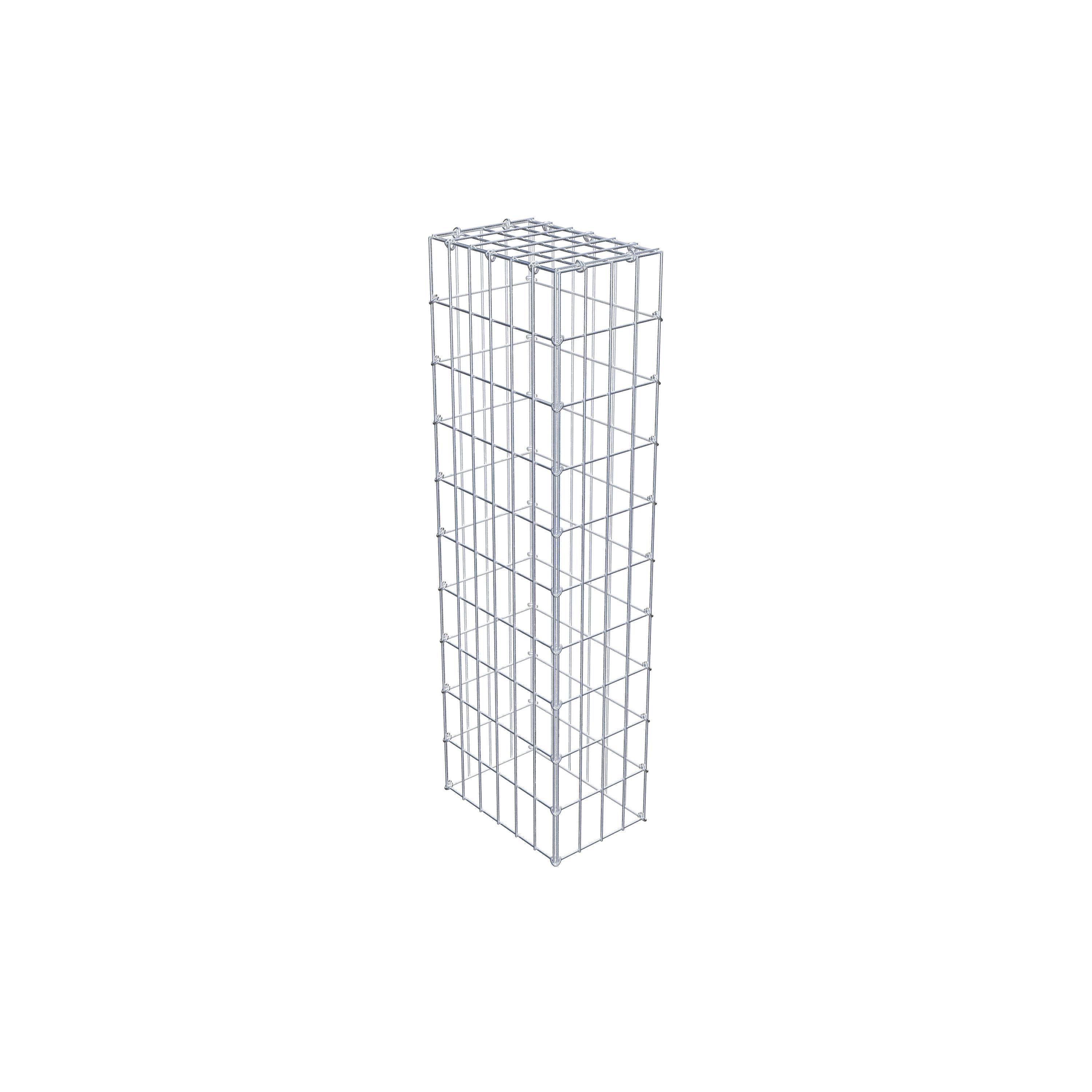 Mounted gabion type 3 100 cm x 30 cm x 20 cm (L x H x D), mesh size 5 cm x 10 cm, C-ring