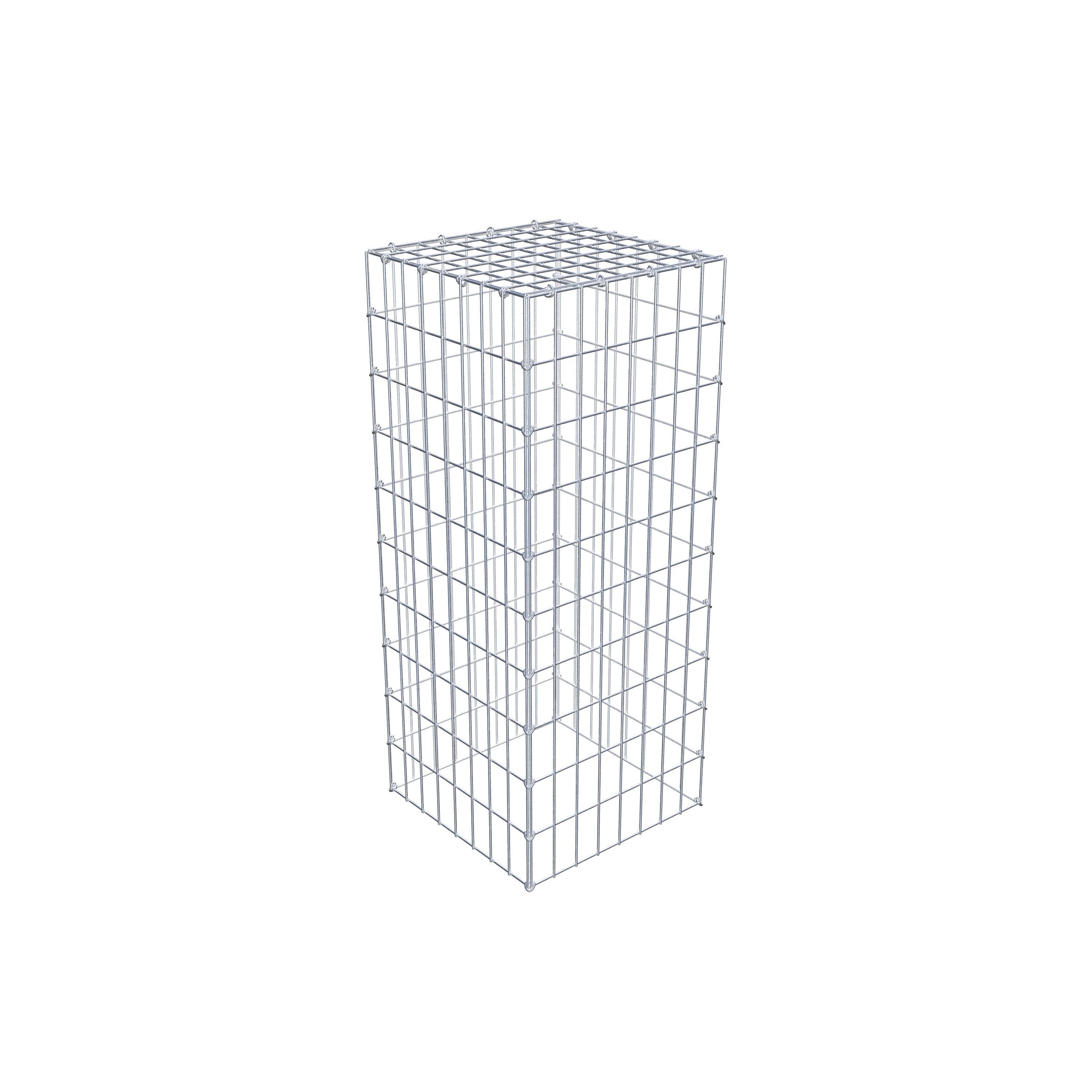 Monteret gabion type 3 100 cm x 40 cm x 40 cm (L x H x D), maskestørrelse 5 cm x 10 cm, C-ring