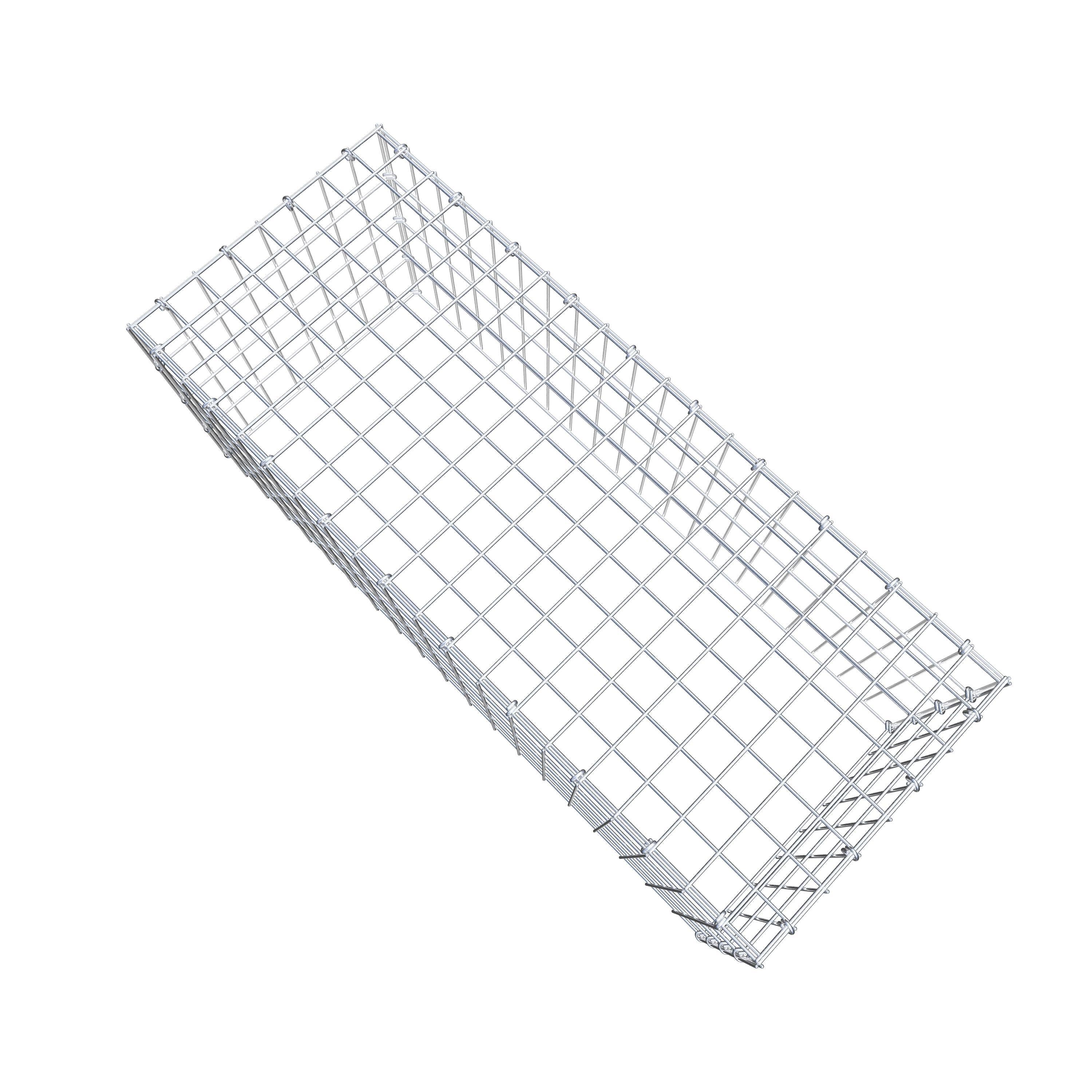 Monteret gabion type 3 100 cm x 40 cm x 40 cm (L x H x D), maskestørrelse 5 cm x 10 cm, C-ring