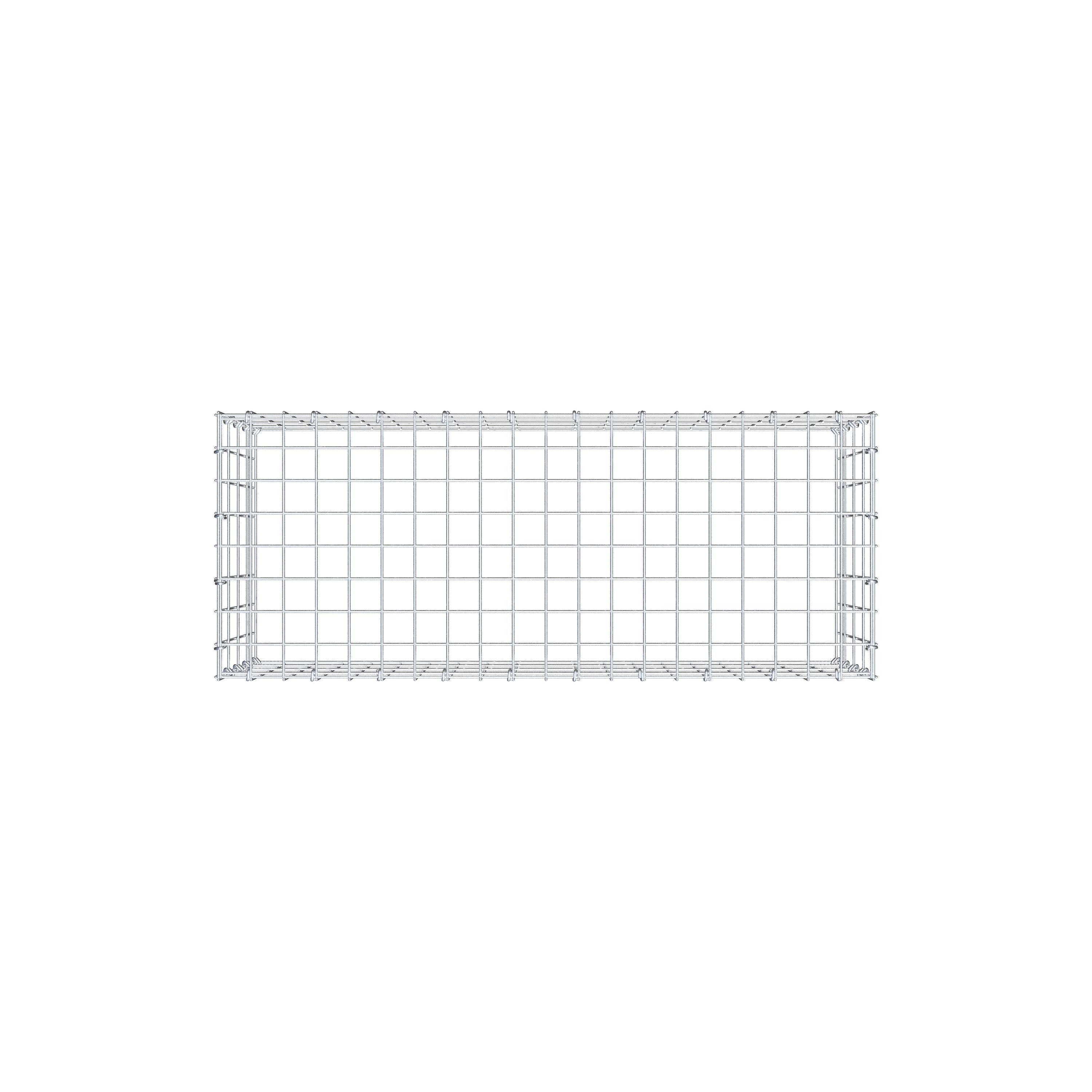 Monteret gabion type 3 100 cm x 40 cm x 40 cm (L x H x D), maskestørrelse 5 cm x 10 cm, C-ring