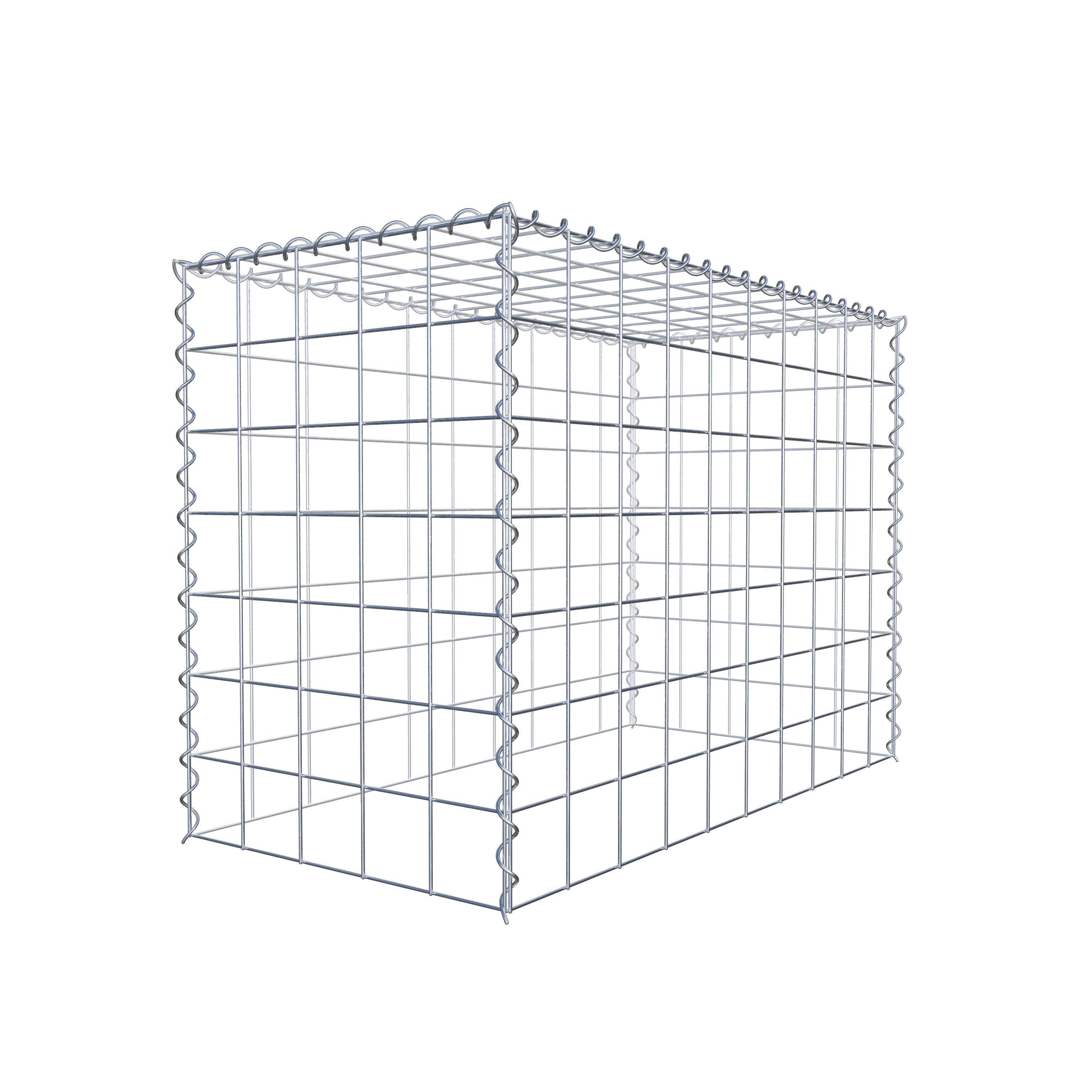 Anbaugabione Typ 3 100 cm x 70 cm x 50 cm (L x H x T), Maschenweite 10 cm x 10 cm, Spirale