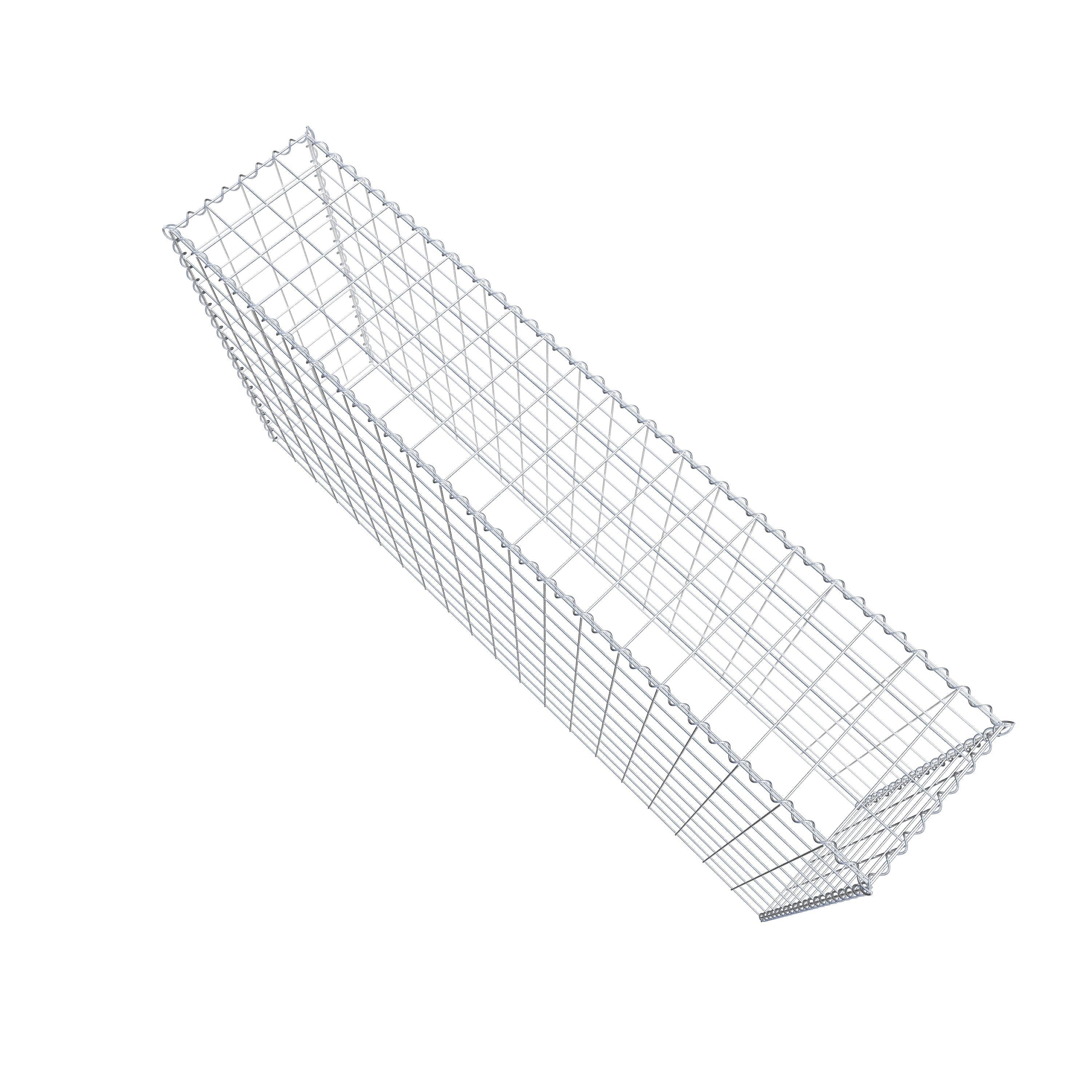 Grown-on gabion type 3 200 cm x 100 cm x 40 cm (L x H x D), mesh size 10 cm x 10 cm, spiral