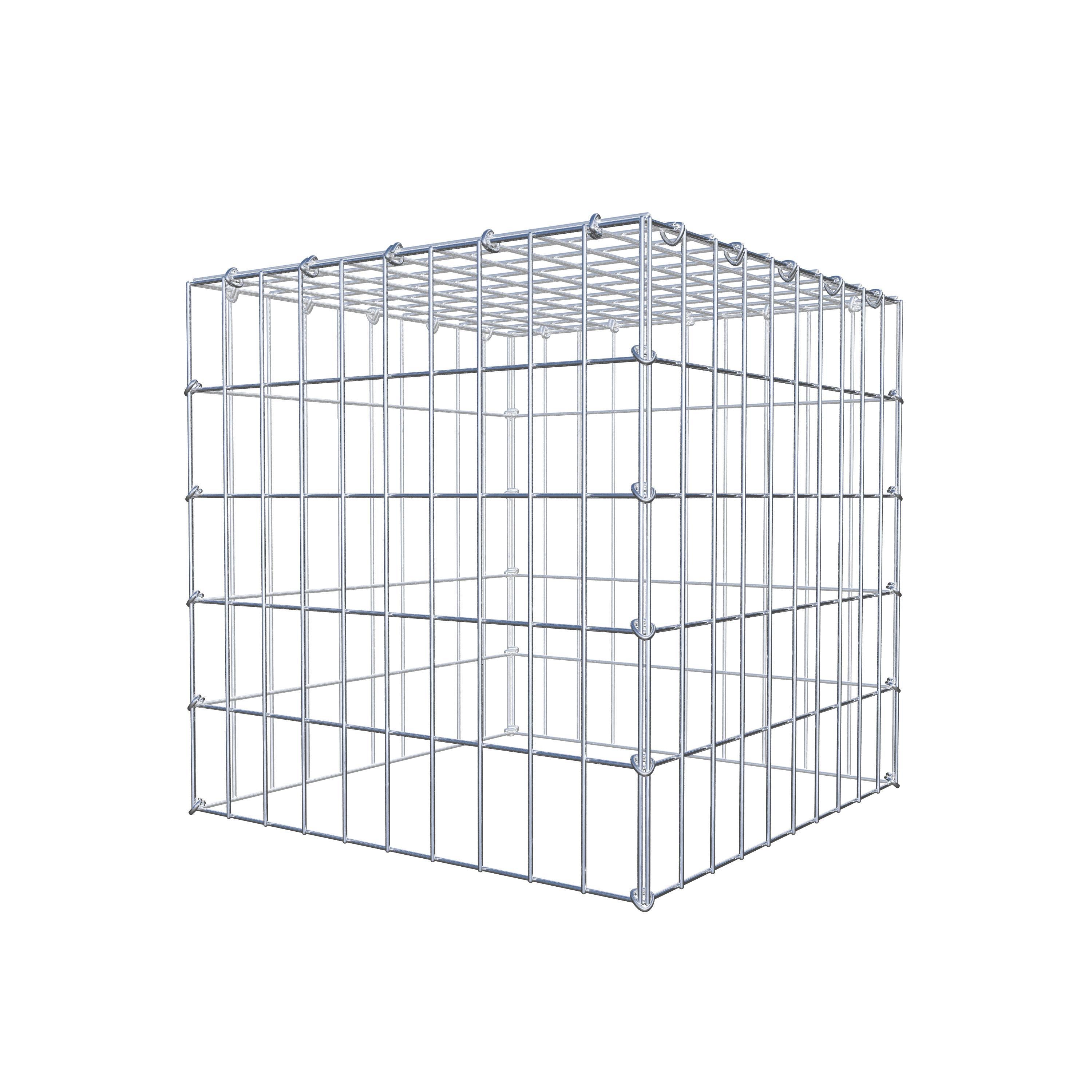 Monteret gabion type 3 50 cm x 50 cm x 50 cm (L x H x D), maskestørrelse 5 cm x 10 cm, C-ring