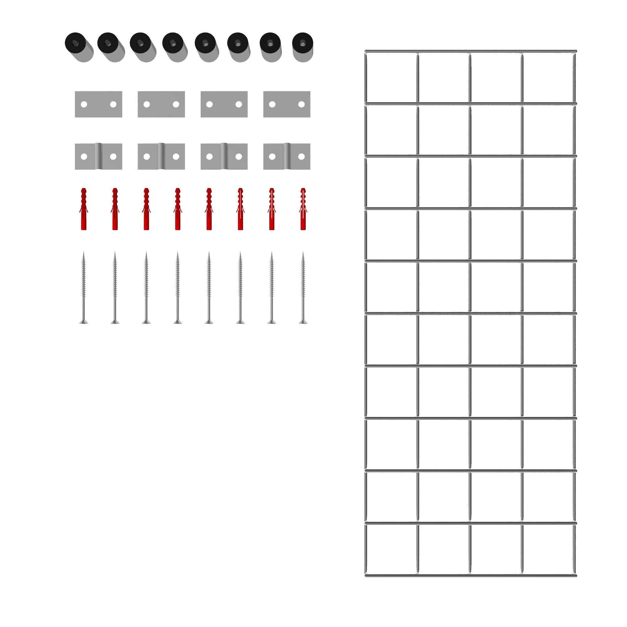 Decorative grid / trellis mesh size 5 x 5 cm