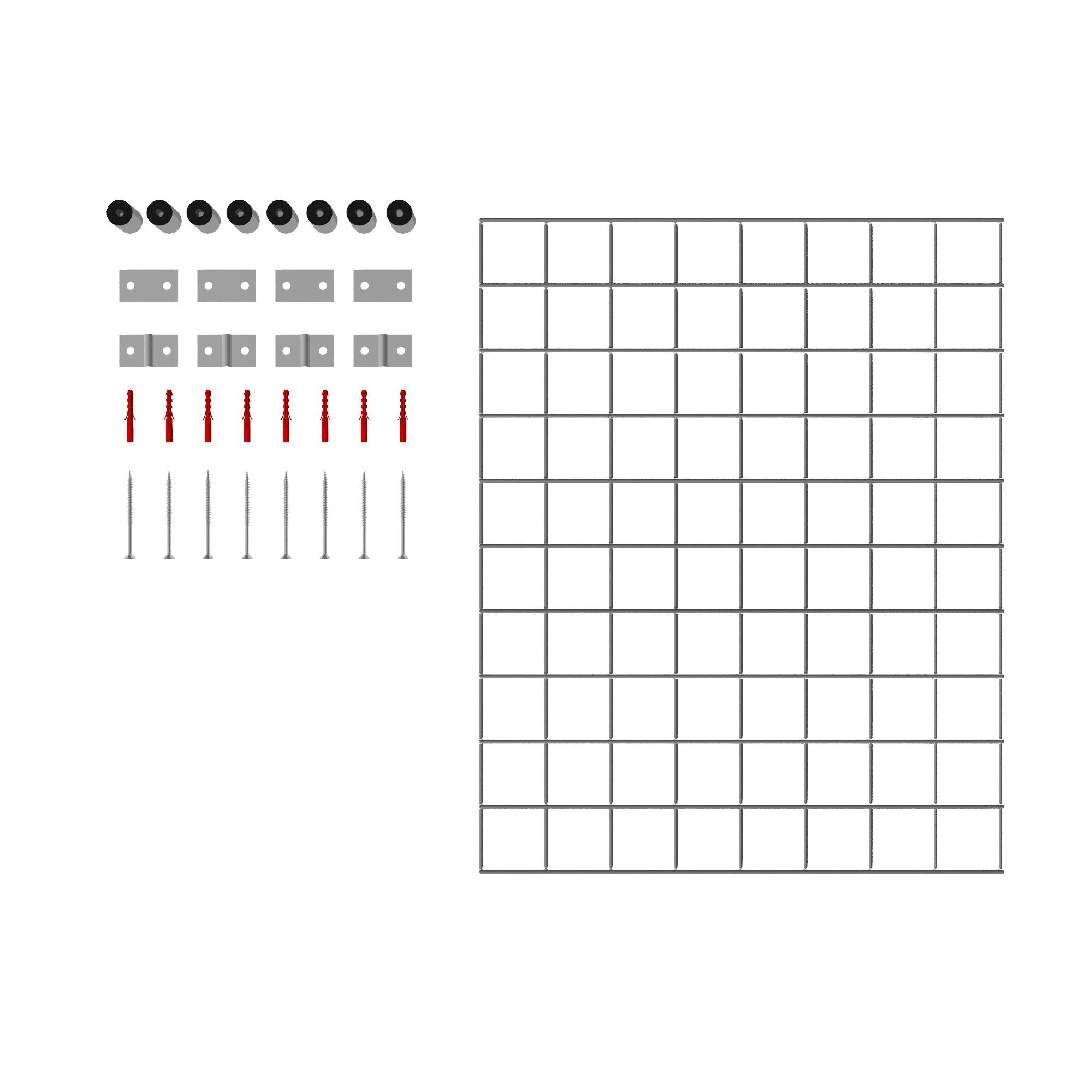 Decorative grid / trellis mesh size 5 x 5 cm