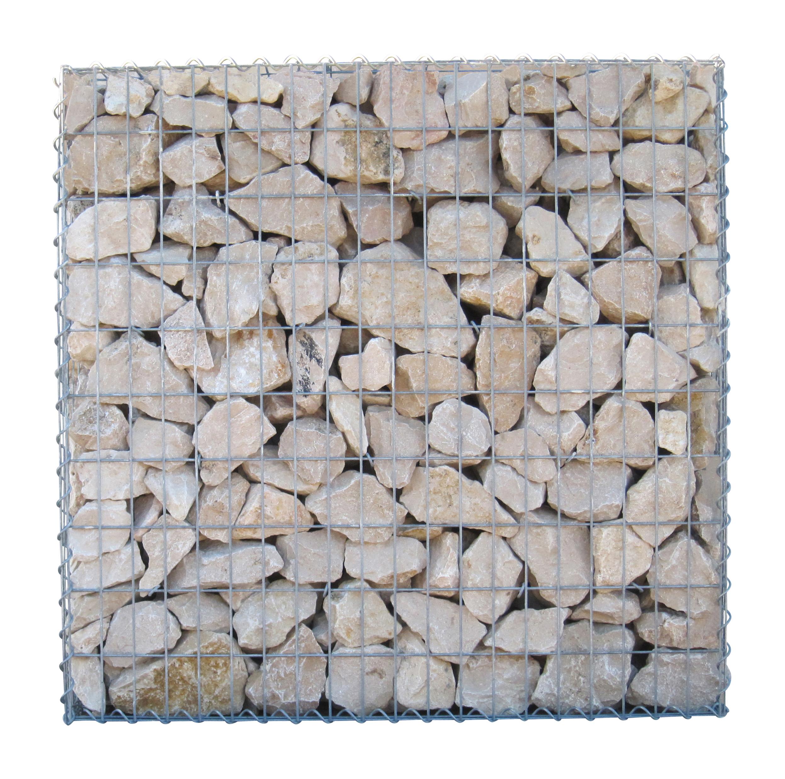 Gabion 100 cm x 100 cm x 30 cm (L x H x D), mesh size 5 cm x 10 cm, C-ring