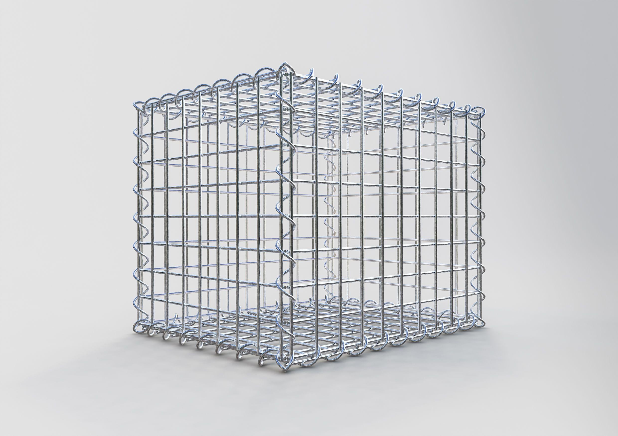 Gabion 50 cm x 40 cm x 40 cm (L x H x D), mesh size 5 cm x 5 cm, spiral