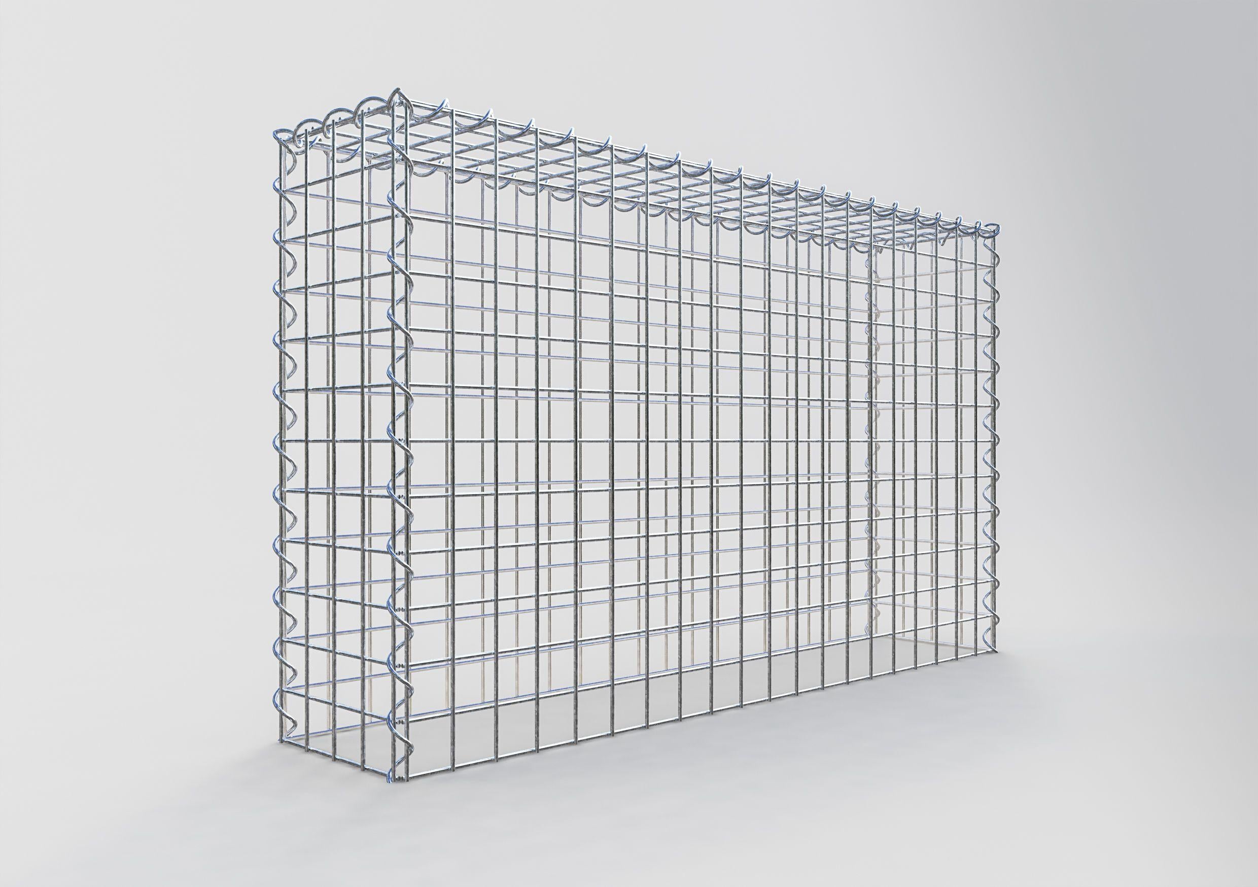 Grown-on gabion type 3 100 cm x 60 cm x 20 cm (L x H x D), mesh size 5 cm x 5 cm, spiral