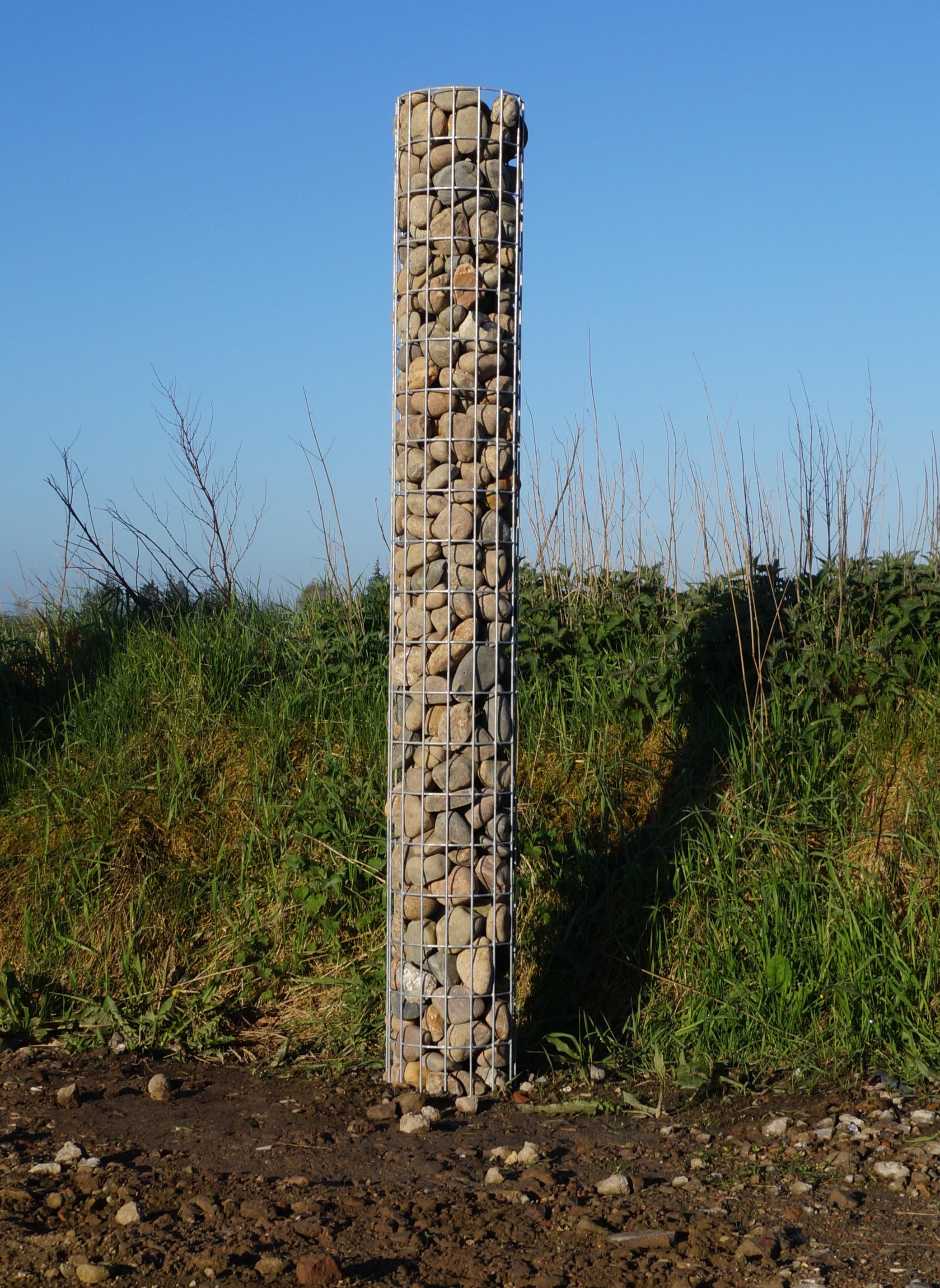 Gabion column diameter 32 cm, MW 5 x 10 cm round